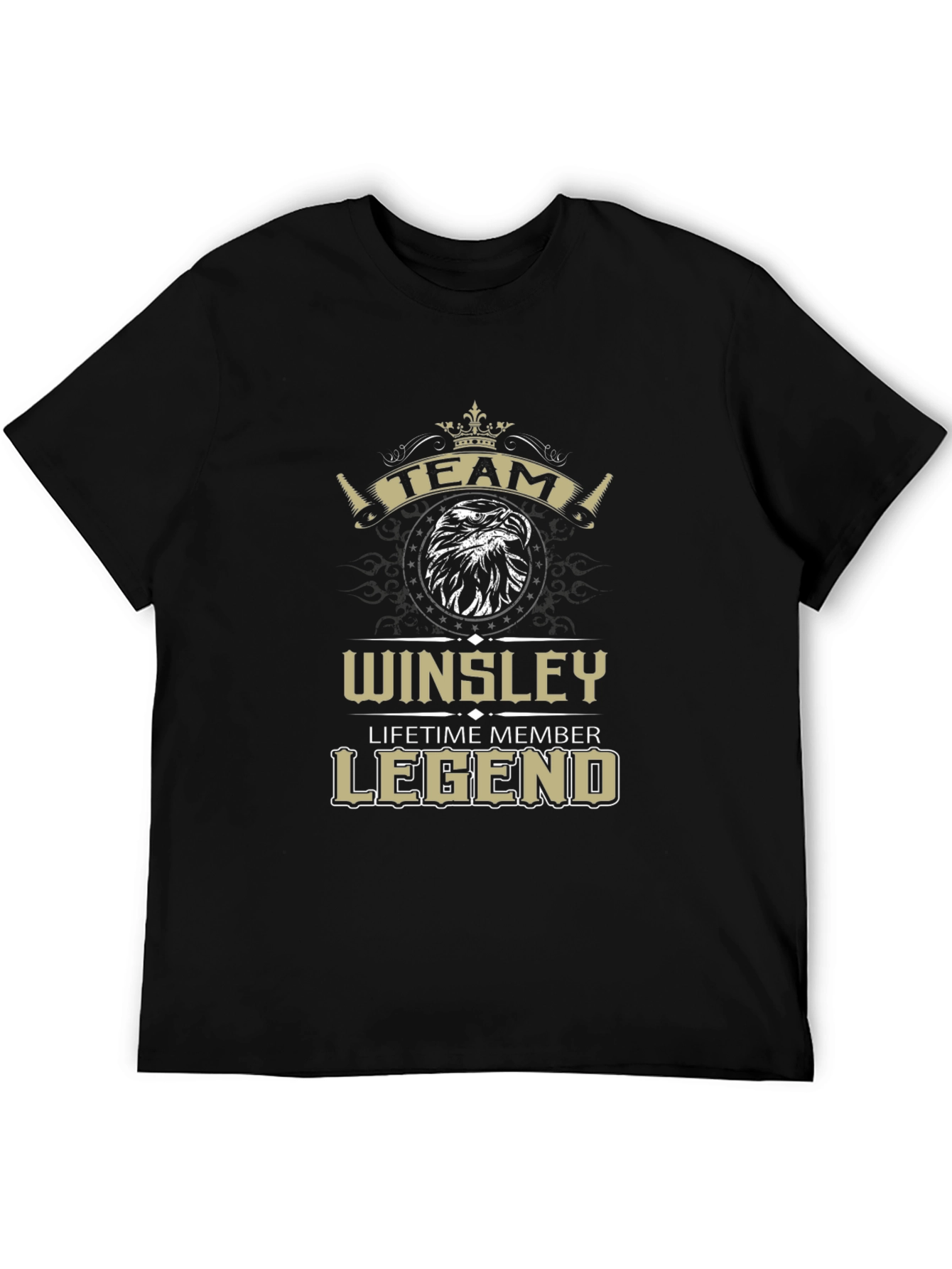 Black Winsley Team Legend Black T-Shirt view 5