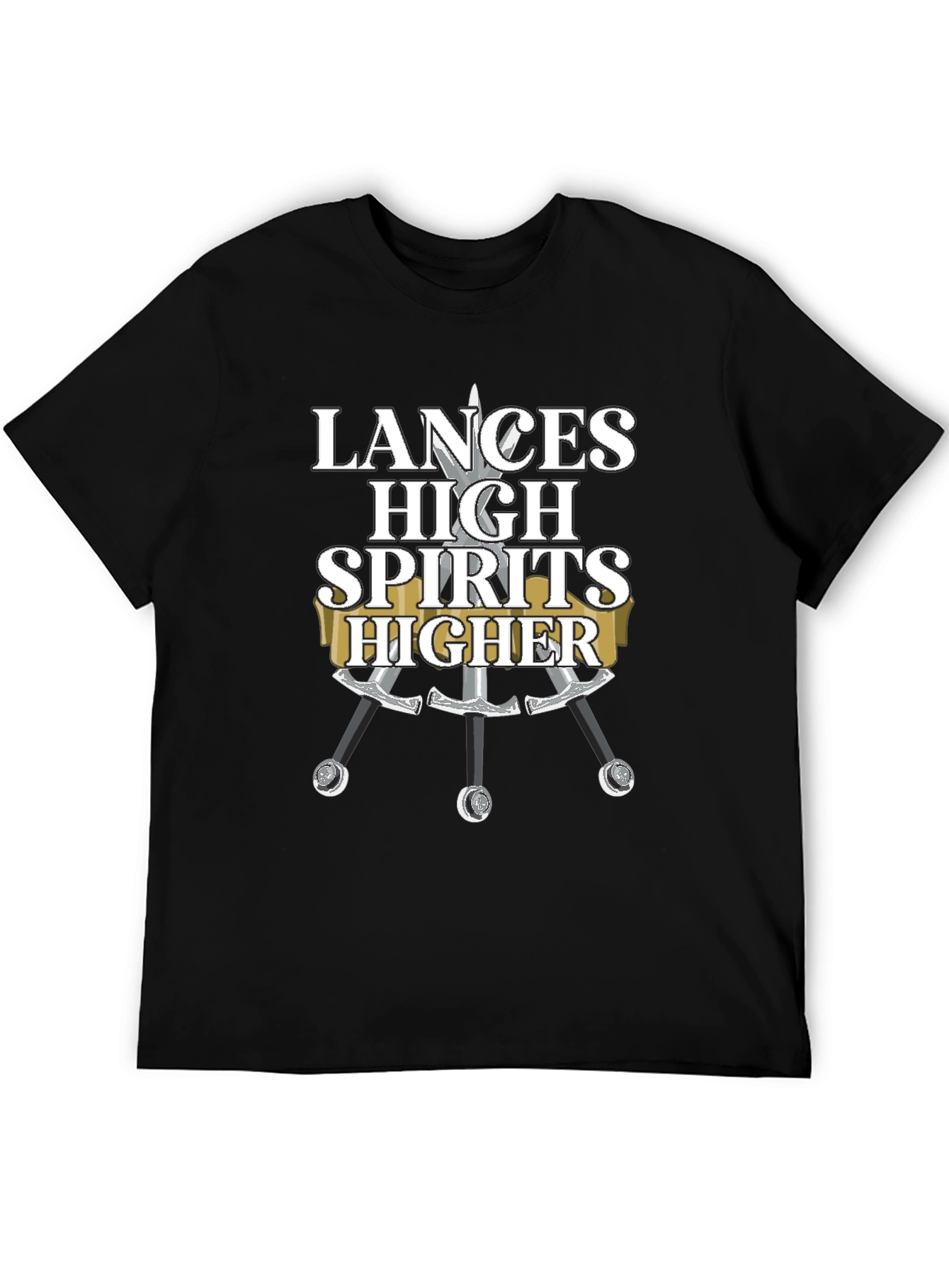 Black Lances High Spirits Higher Black T-Shirt view 5