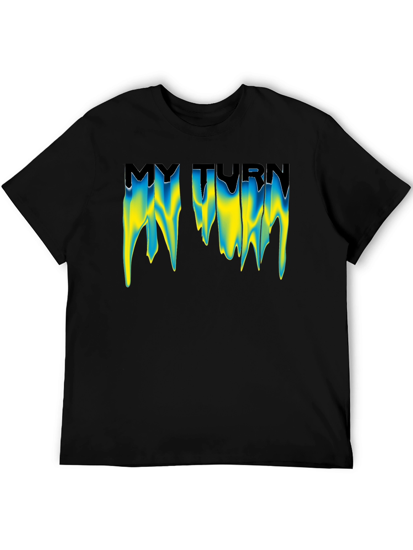 Black My Turn Graphic Tee - Drip Design view 5