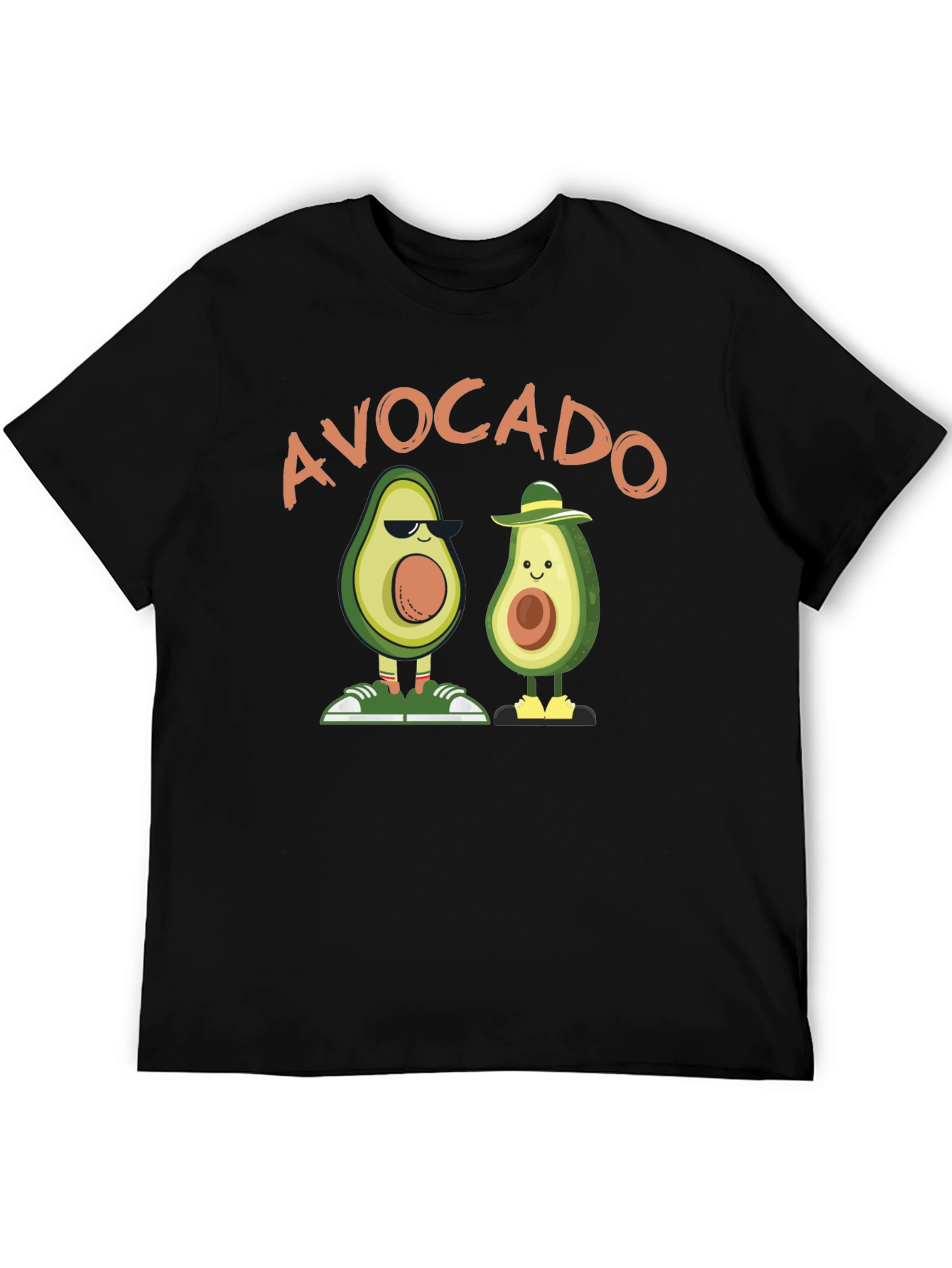 Black Avocado Graphic T-Shirt - Cool & Fun Design view 5