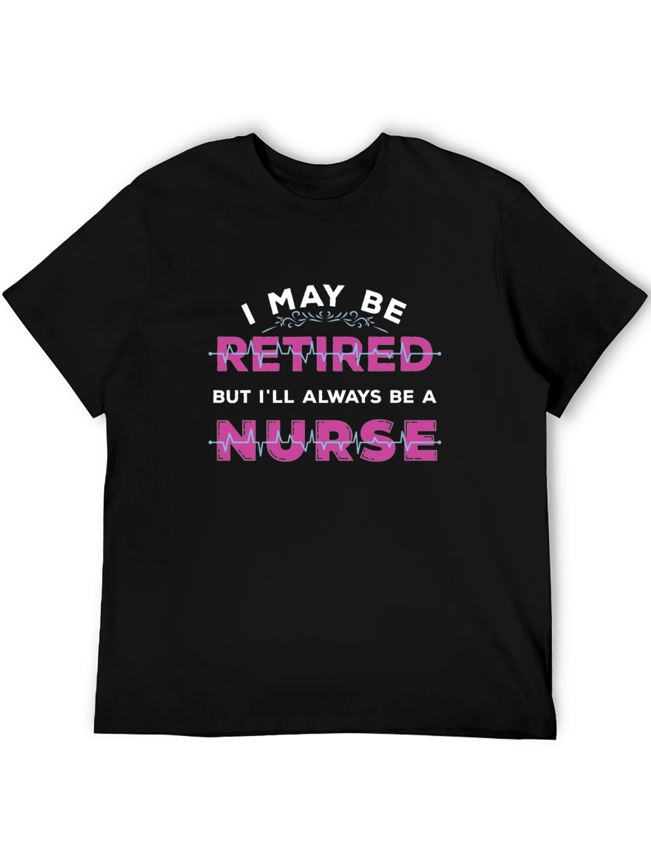 Black Retired Nurse T-Shirt Funny Appreciation Tee view 5