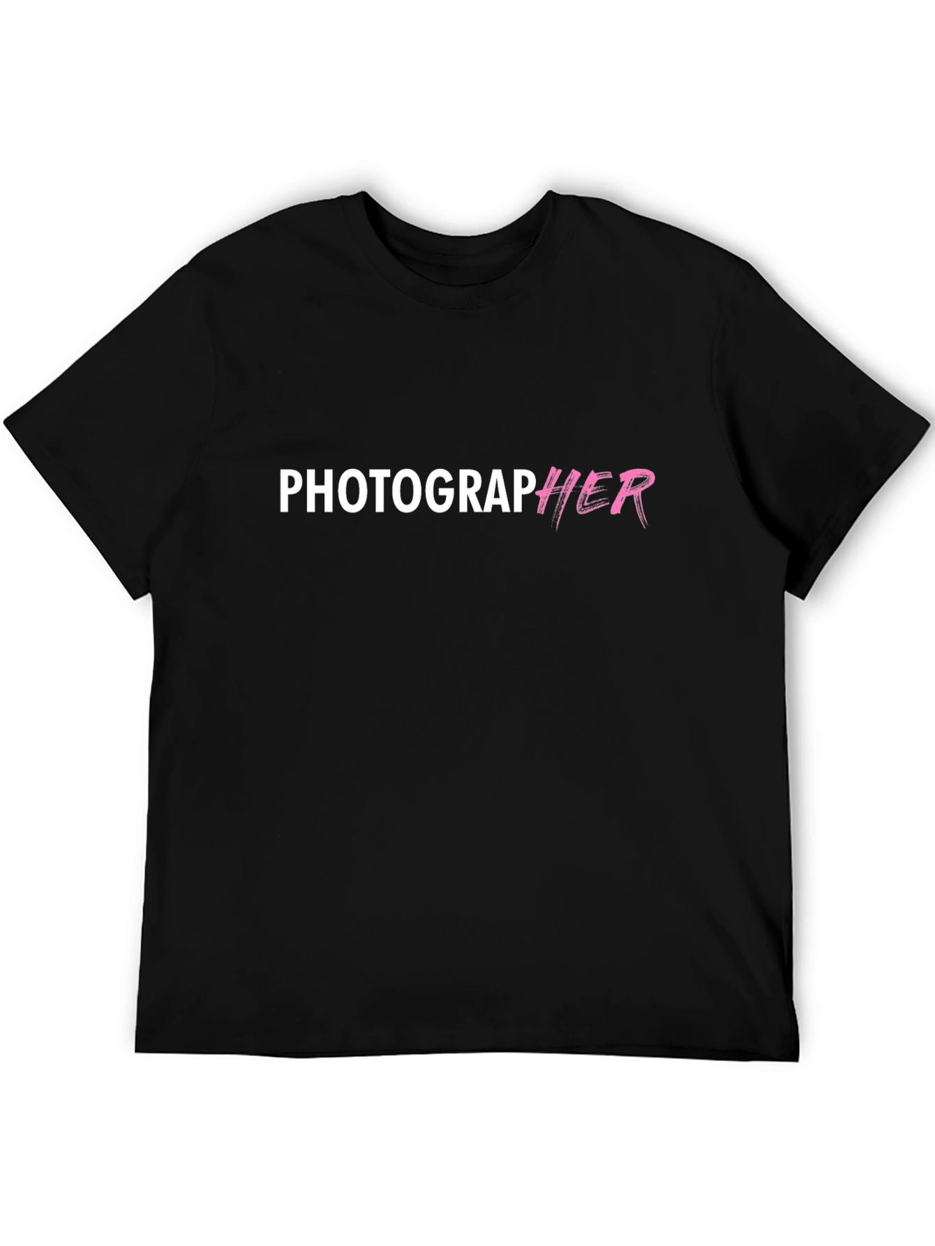 Black Photographer Graphic T-Shirt - Black view 5