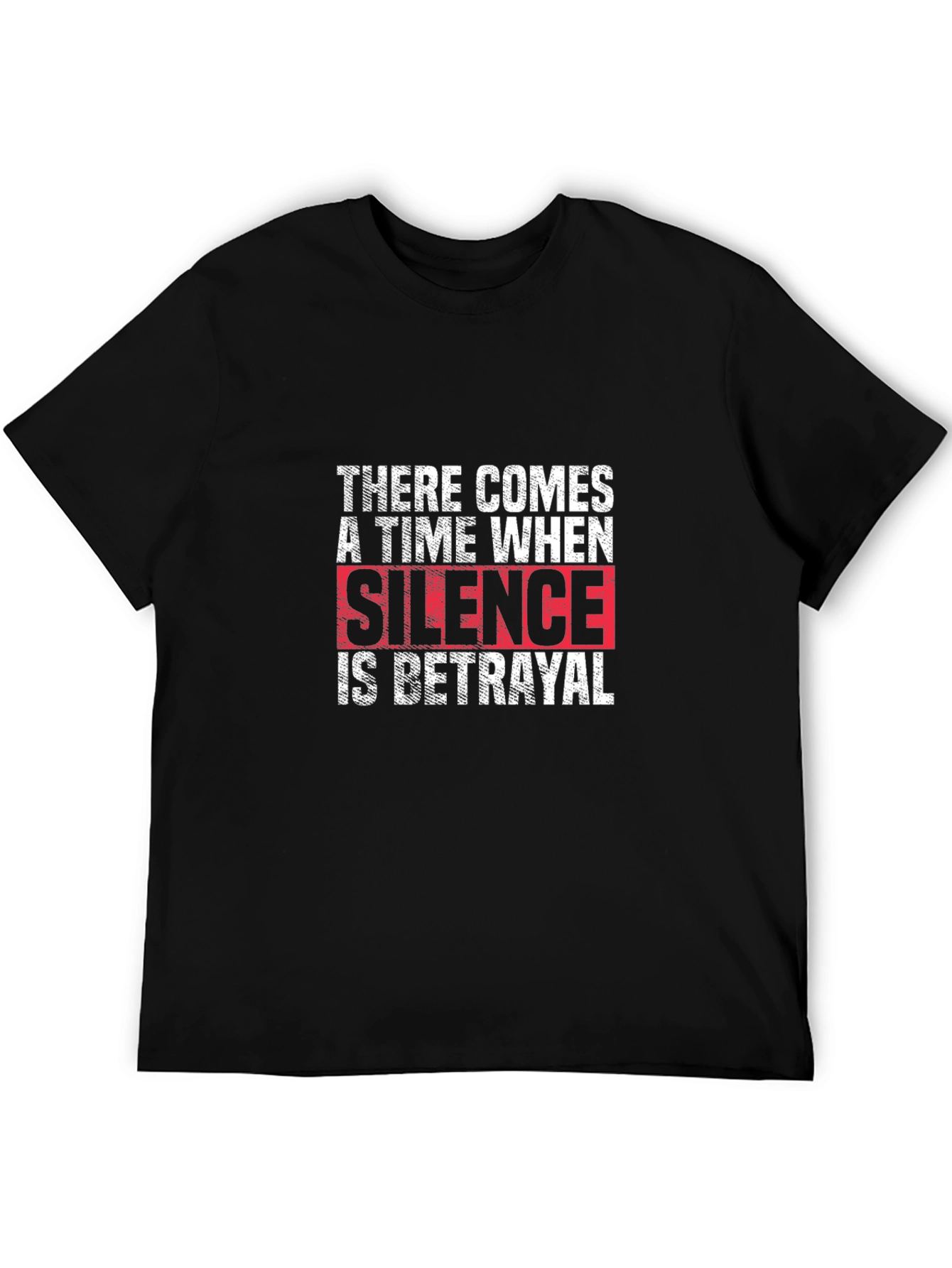 Black Silence is Betrayal Graphic T-Shirt view 5