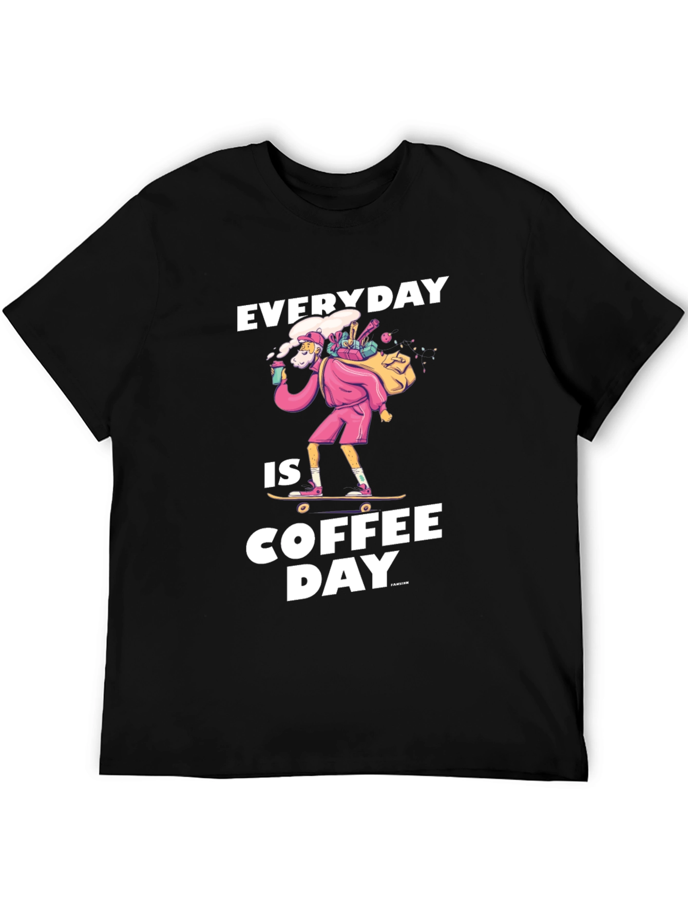 Black Everyday is Coffee Day T-Shirt view 5