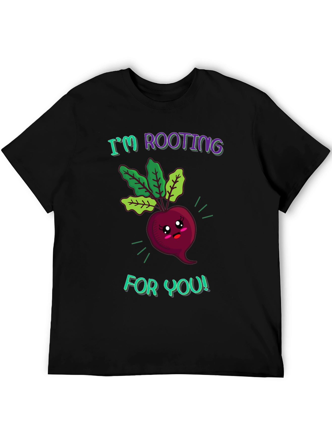 Black I'm Rooting For You Beetroot Graphic Tee view 5