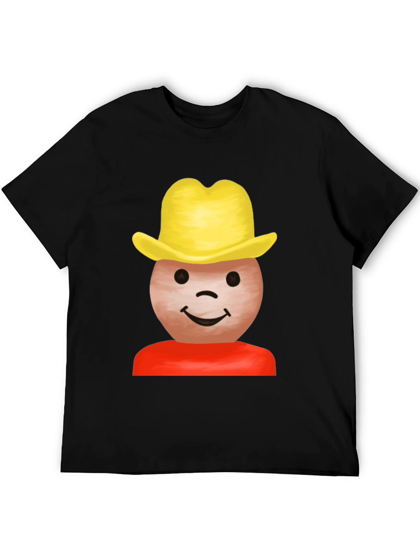 Black Cowboy Emoji Graphic Tee - Black T-Shirt view 5