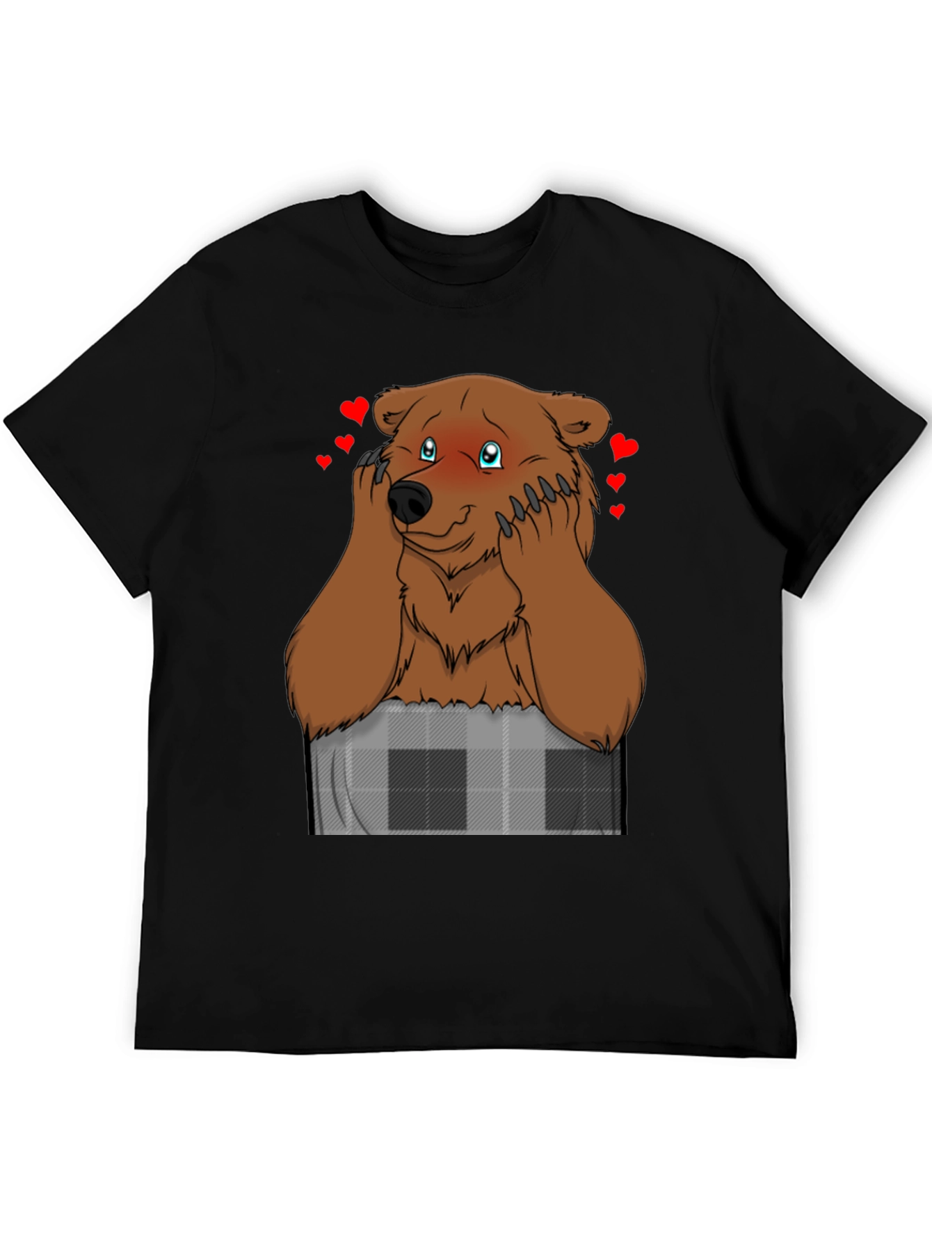 Black Lovestruck Bear Graphic T-Shirt view 5