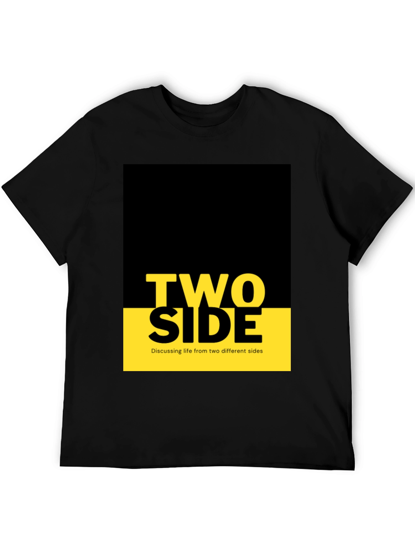 Black Two Side Graphic Tee - Discussing Life view 5