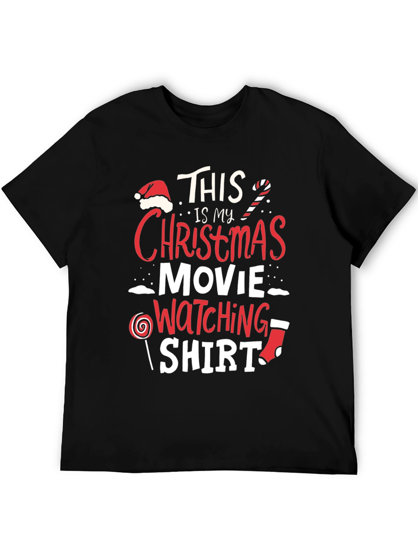 Black Christmas Movie Watching Shirt view 5