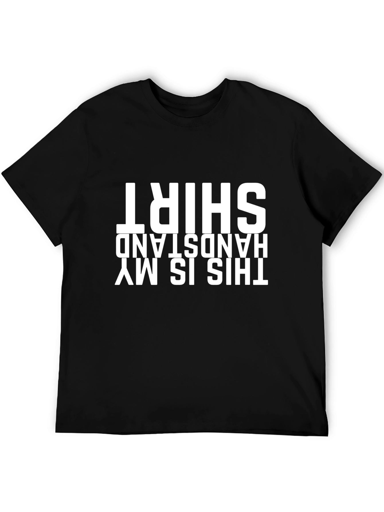 Black Handstand Shirt - Novelty Gym T-Shirt view 5