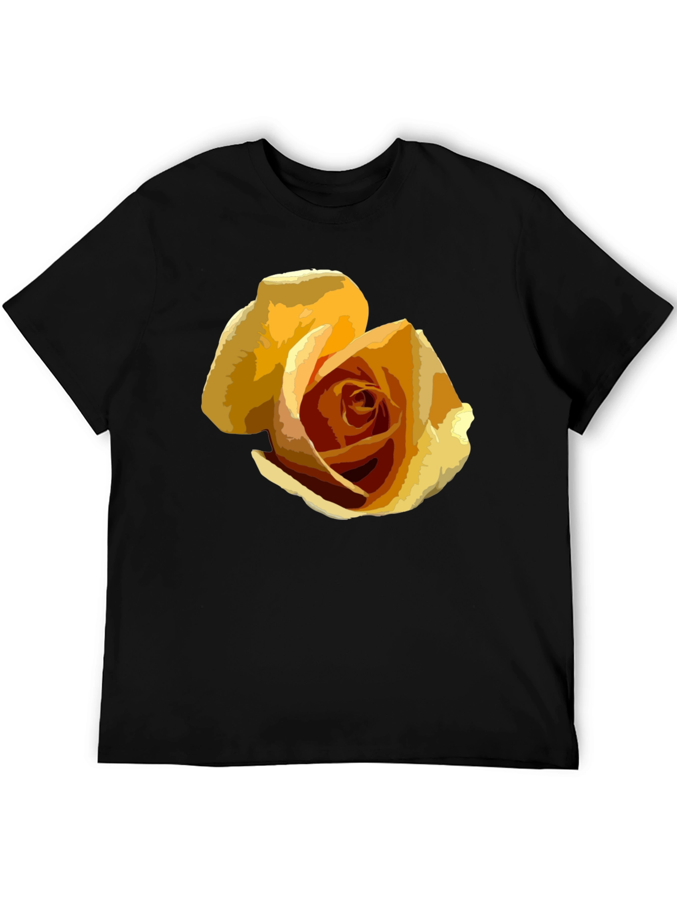 Black Rose Graphic T-Shirt - Modern Artistic Tee view 5