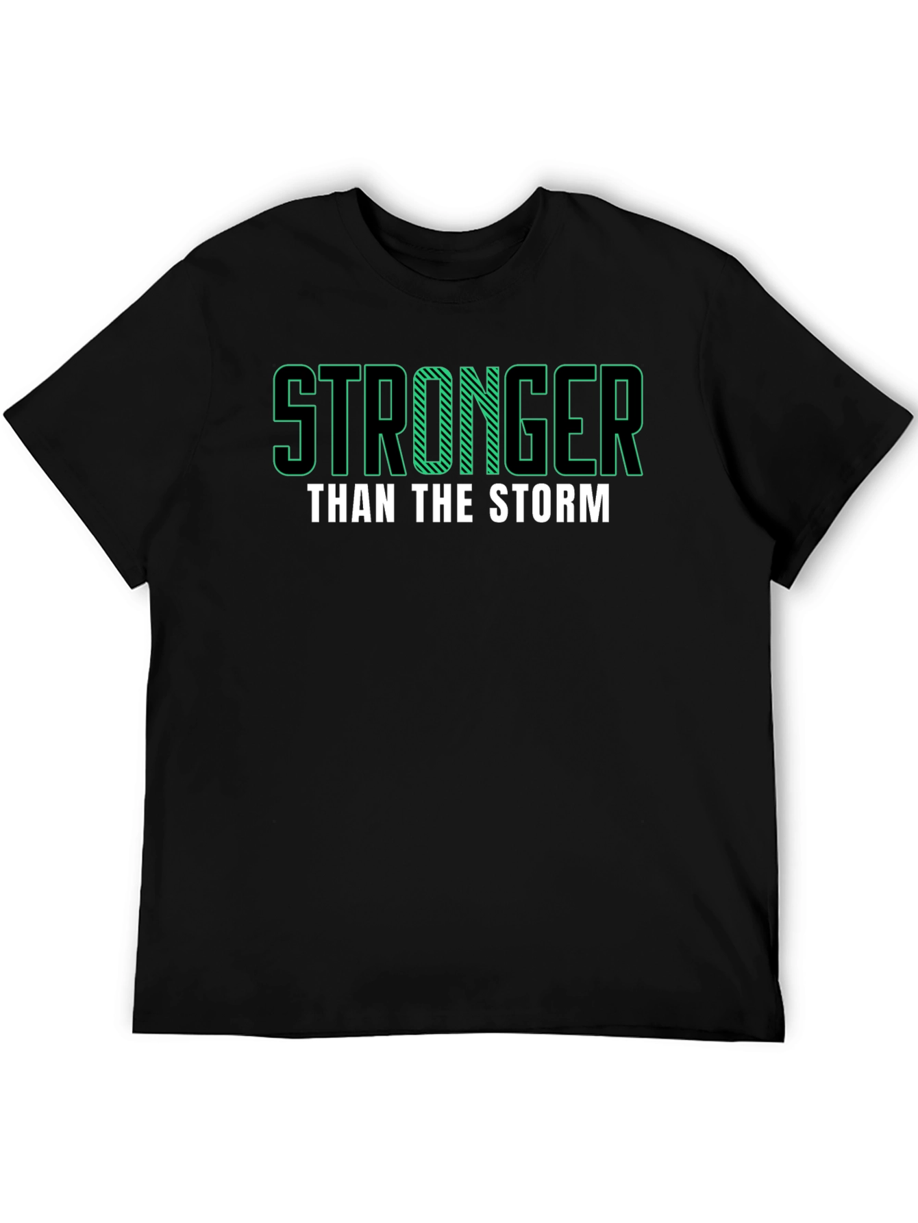 Black Stronger Than The Storm Graphic Tee view 5