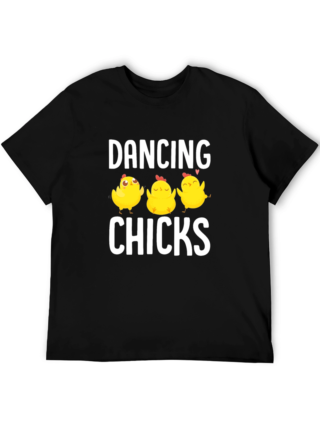 Black Dancing Chicks Graphic Tee - Black Cotton Blend view 5