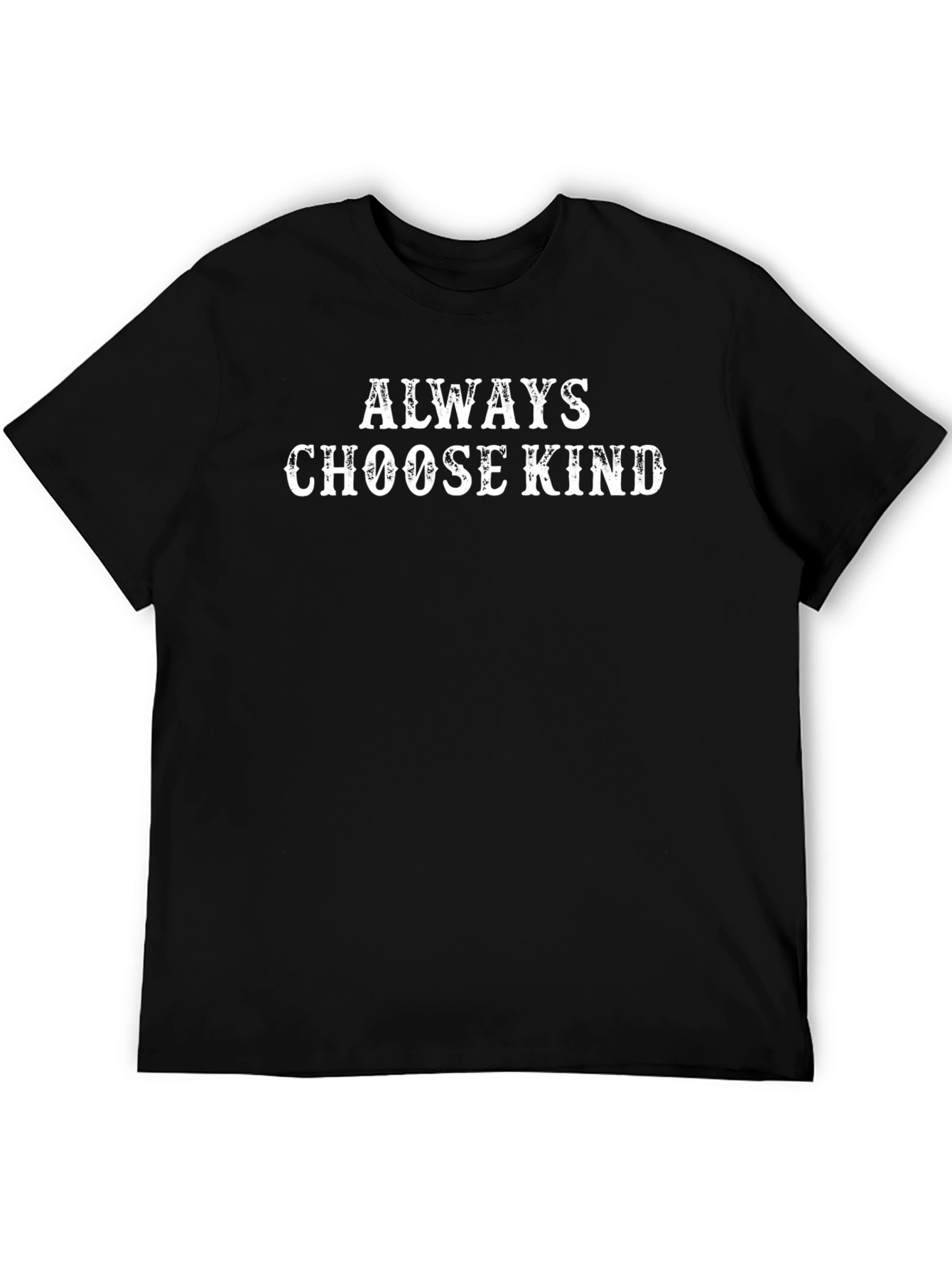 Black Always Choose Kind Black T-Shirt view 5