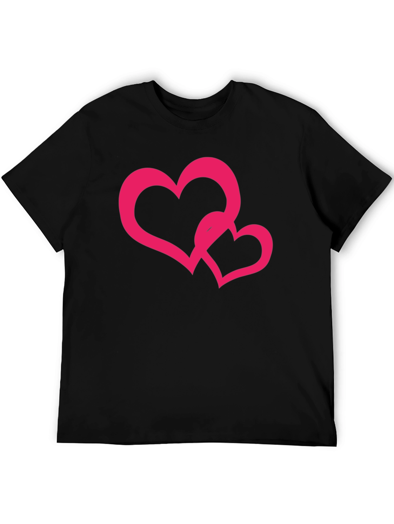 Black Heart Graphic Black Tee - Stylish Casual Wear view 5