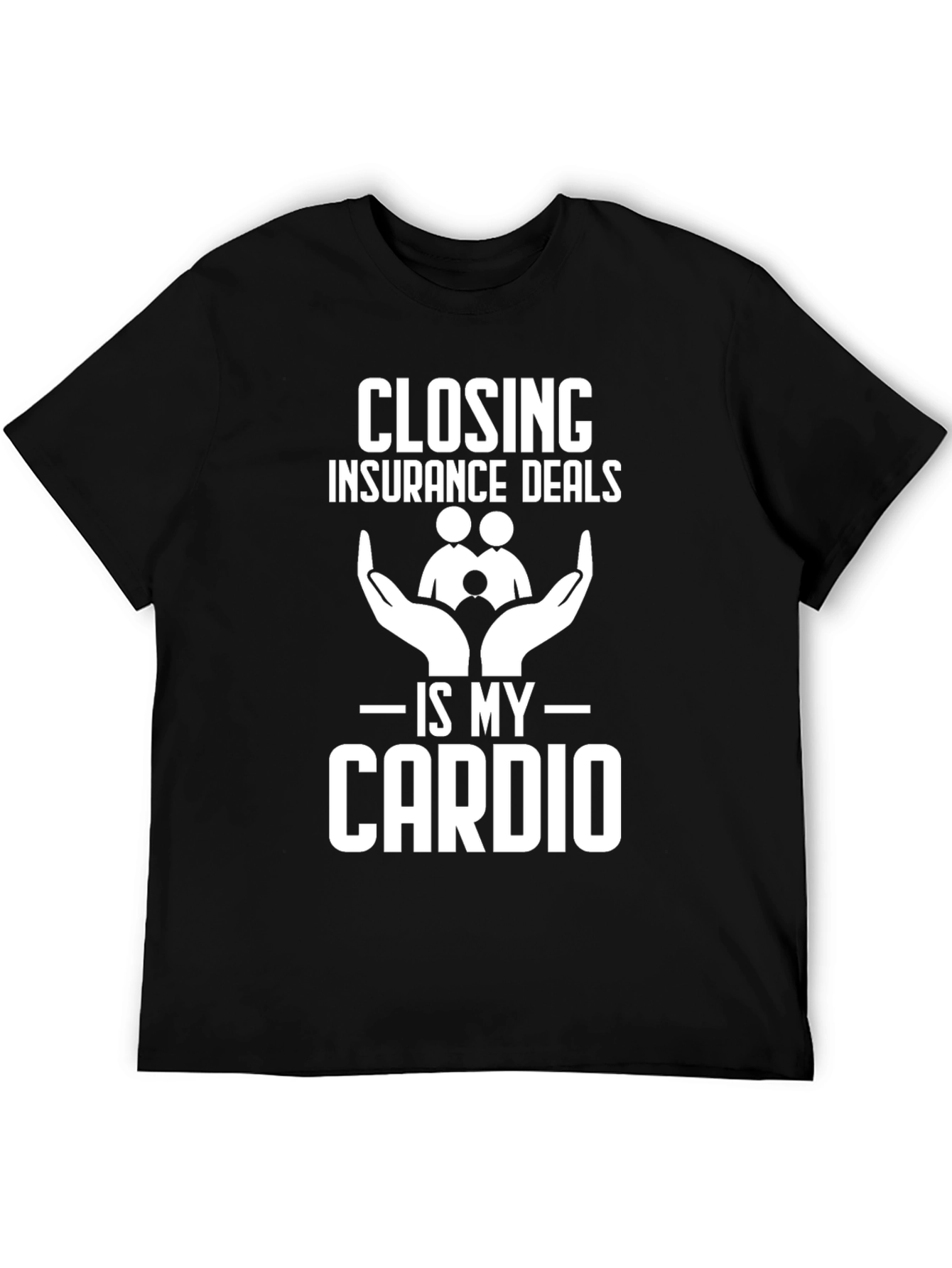 Black Closing Insurance Deals is My Cardio T-Shirt view 5