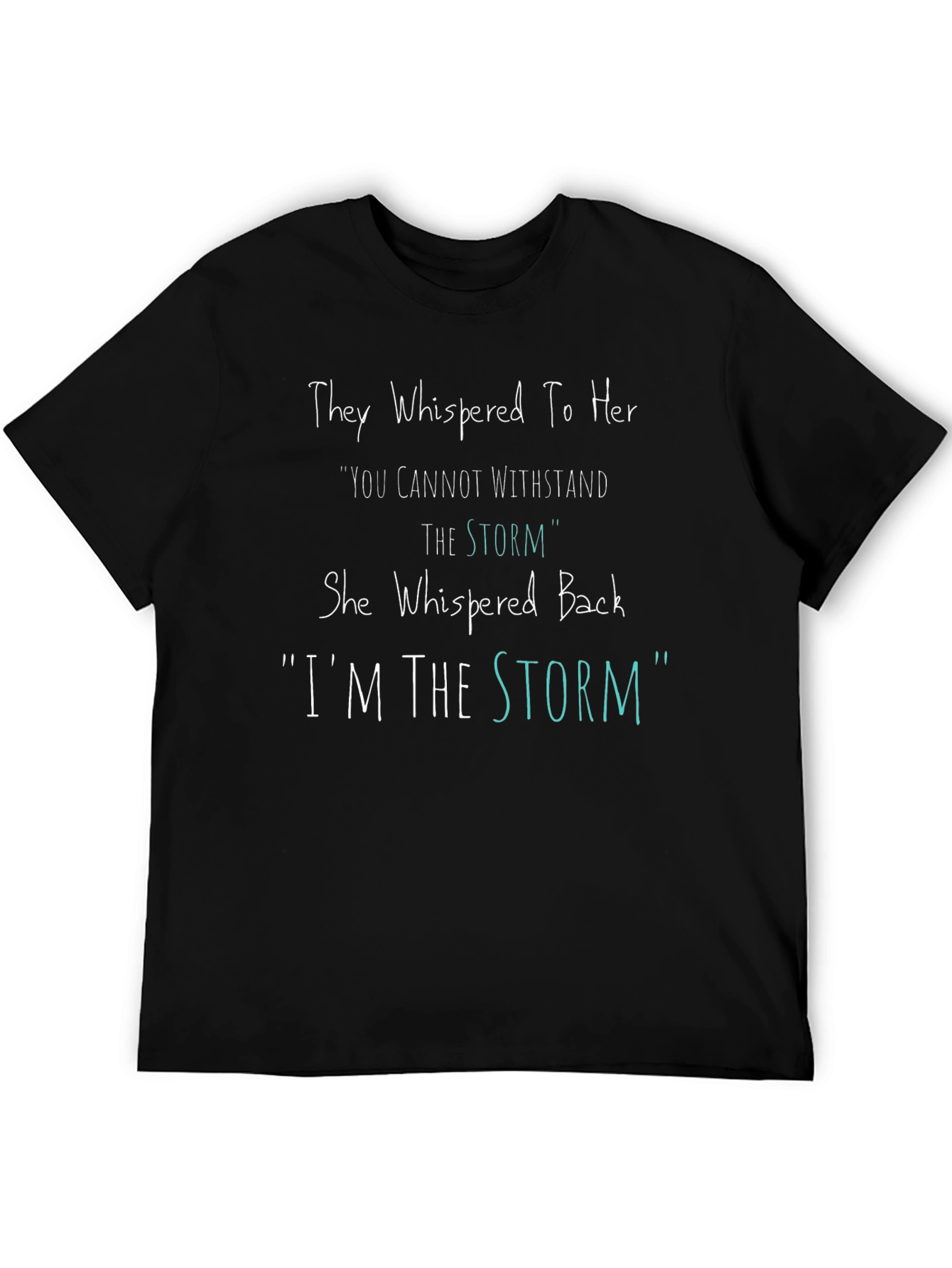 Black Empowered Woman T-Shirt - I'm The Storm view 5