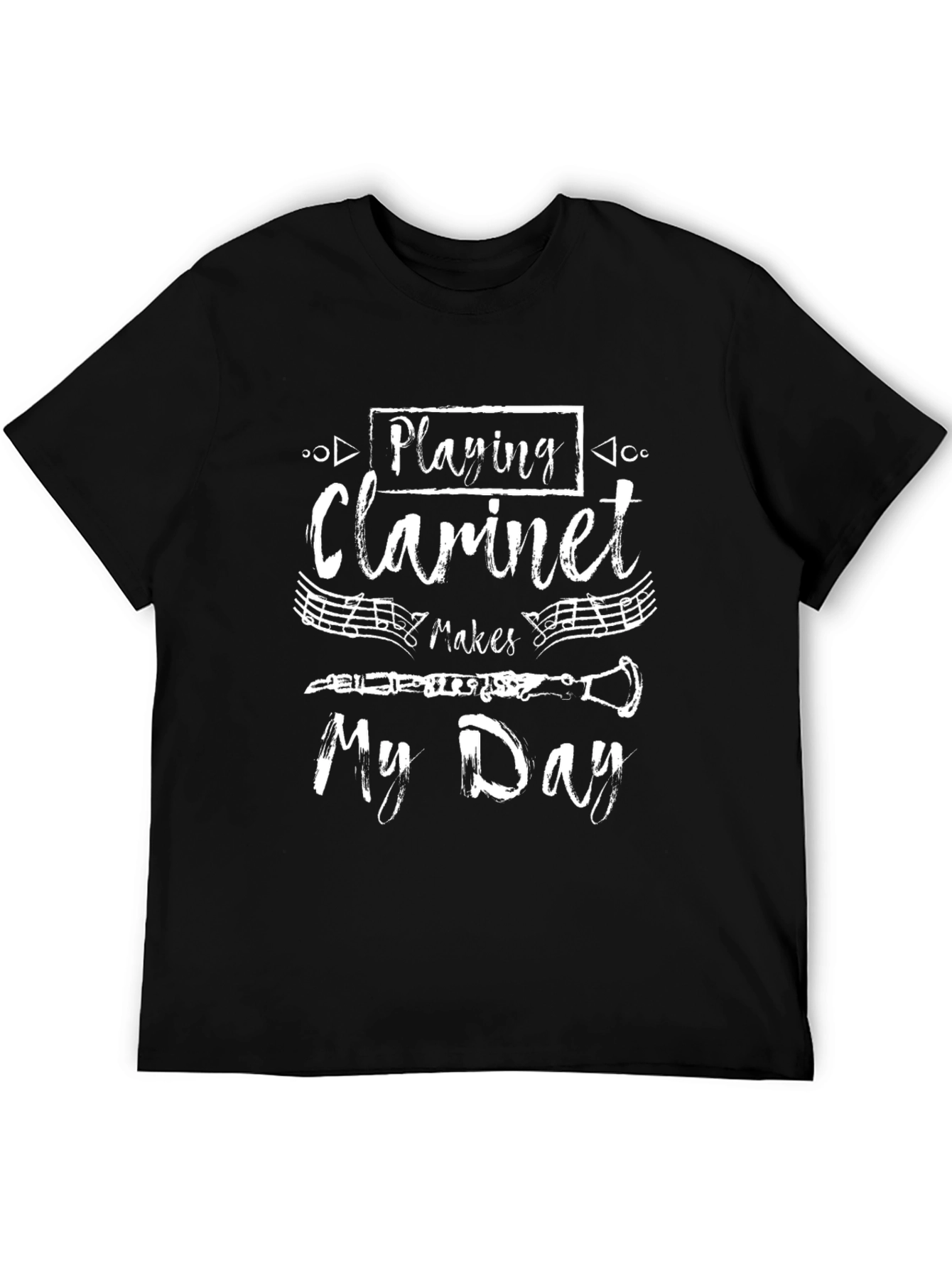 Black Clarinet Music Lover T-Shirt view 5