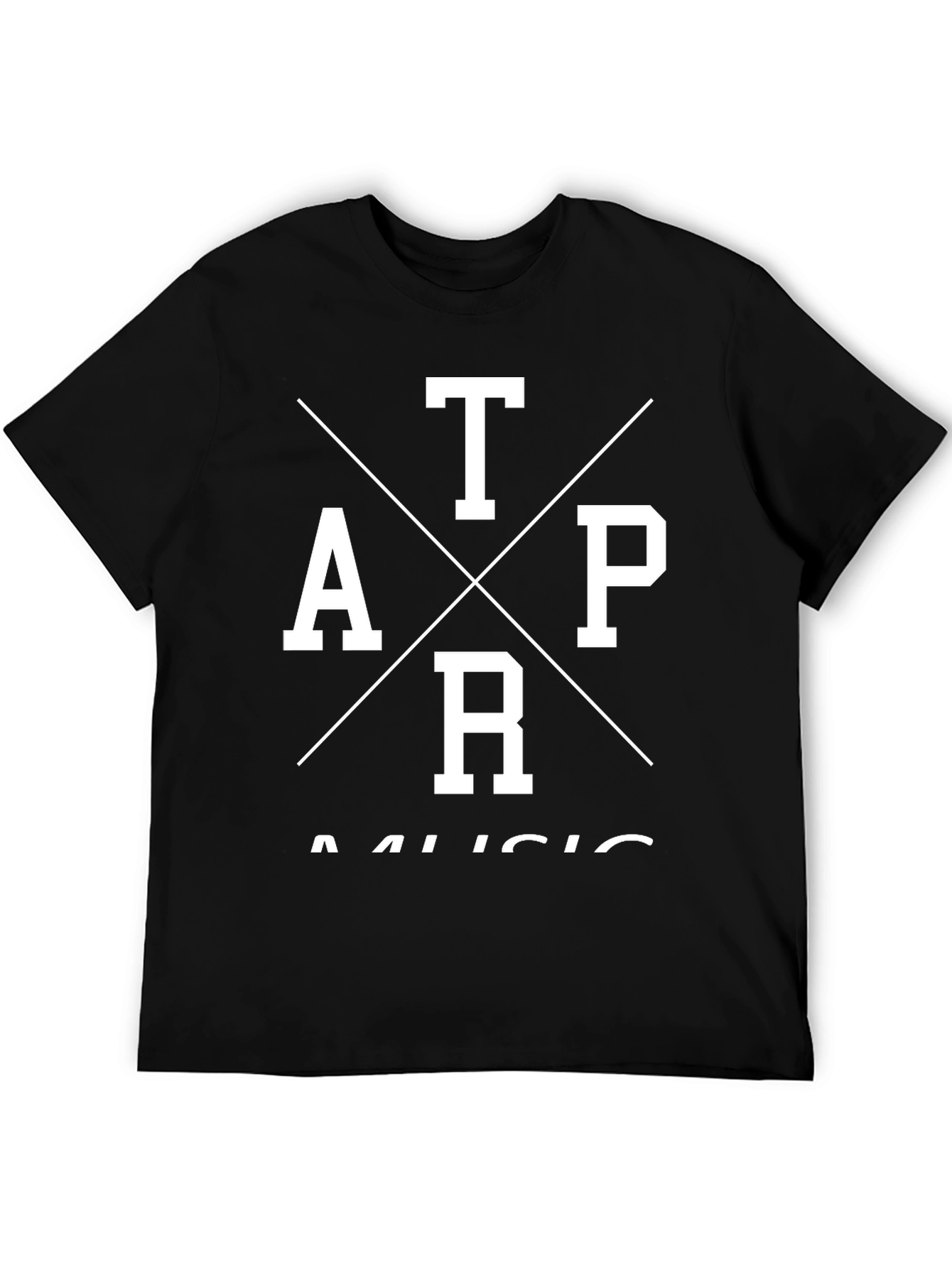 Black TAPR Music Graphic Tee - Men's Black T-Shirt view 5