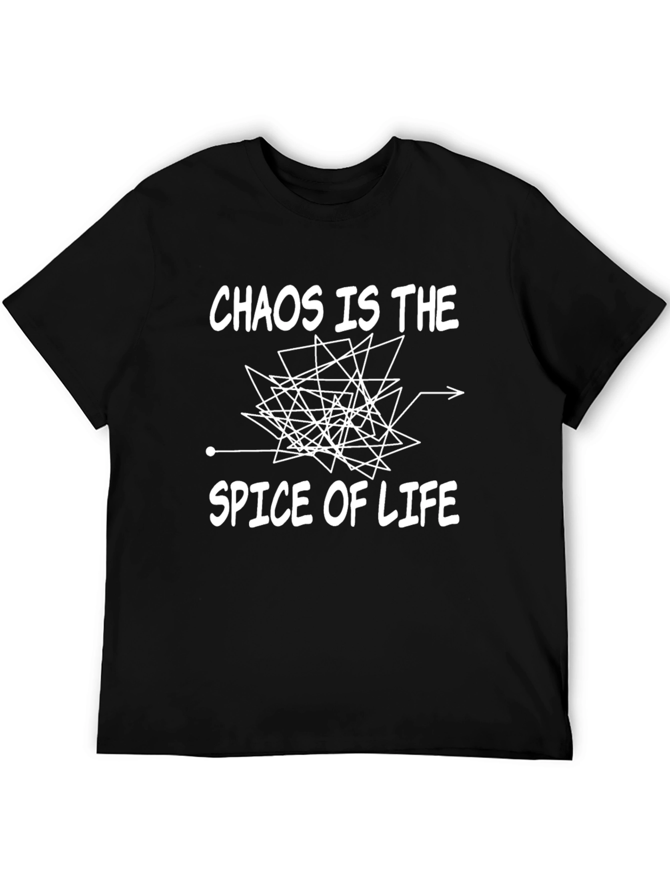 Black Chaos Is The Spice Of Life Graphic Tee view 5