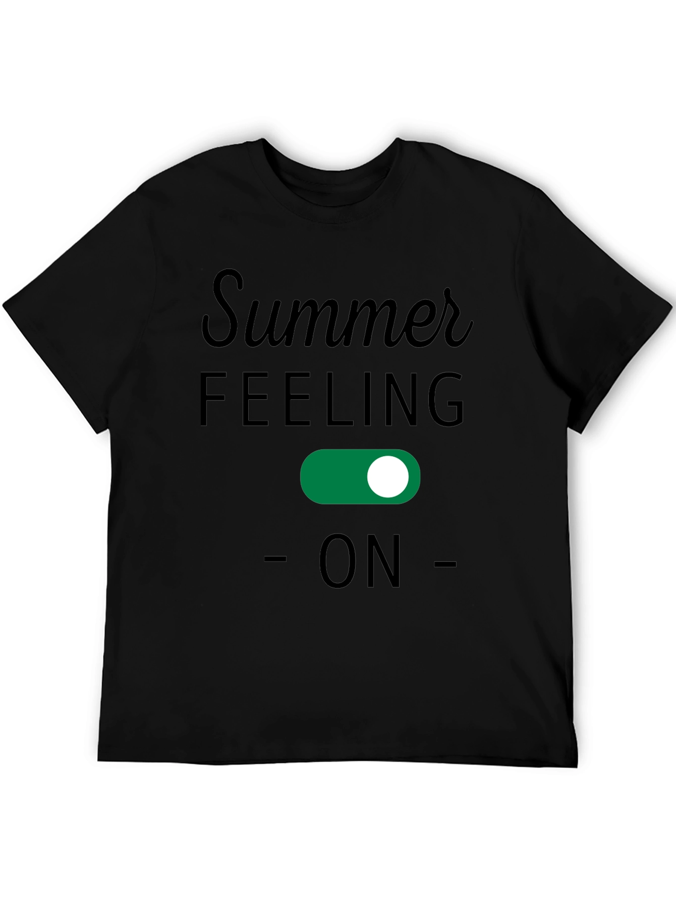 Black Summer Feeling On T-Shirt view 5