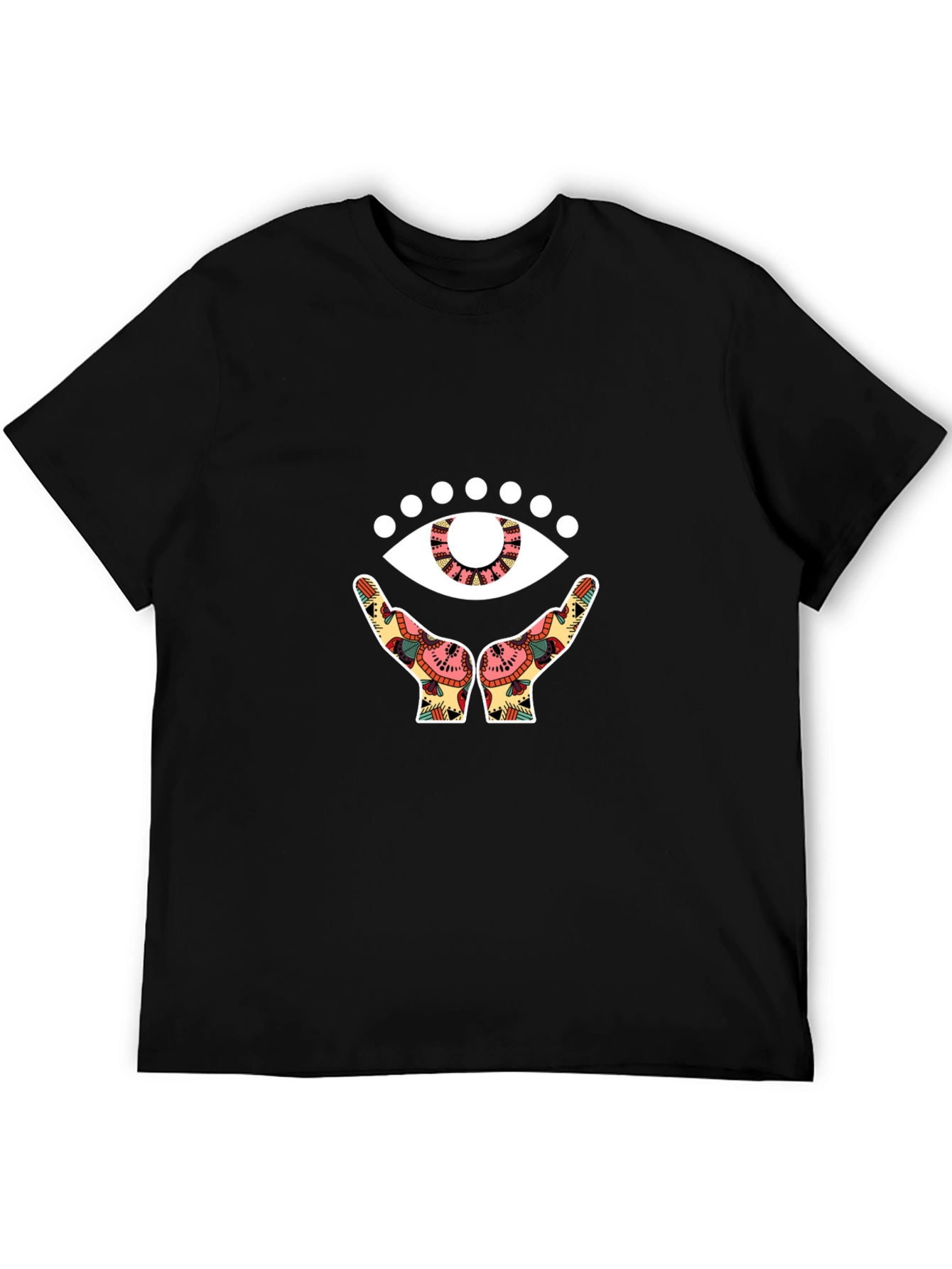Mystic Eye Graphic Tee - Black Cotton Comfort - 5