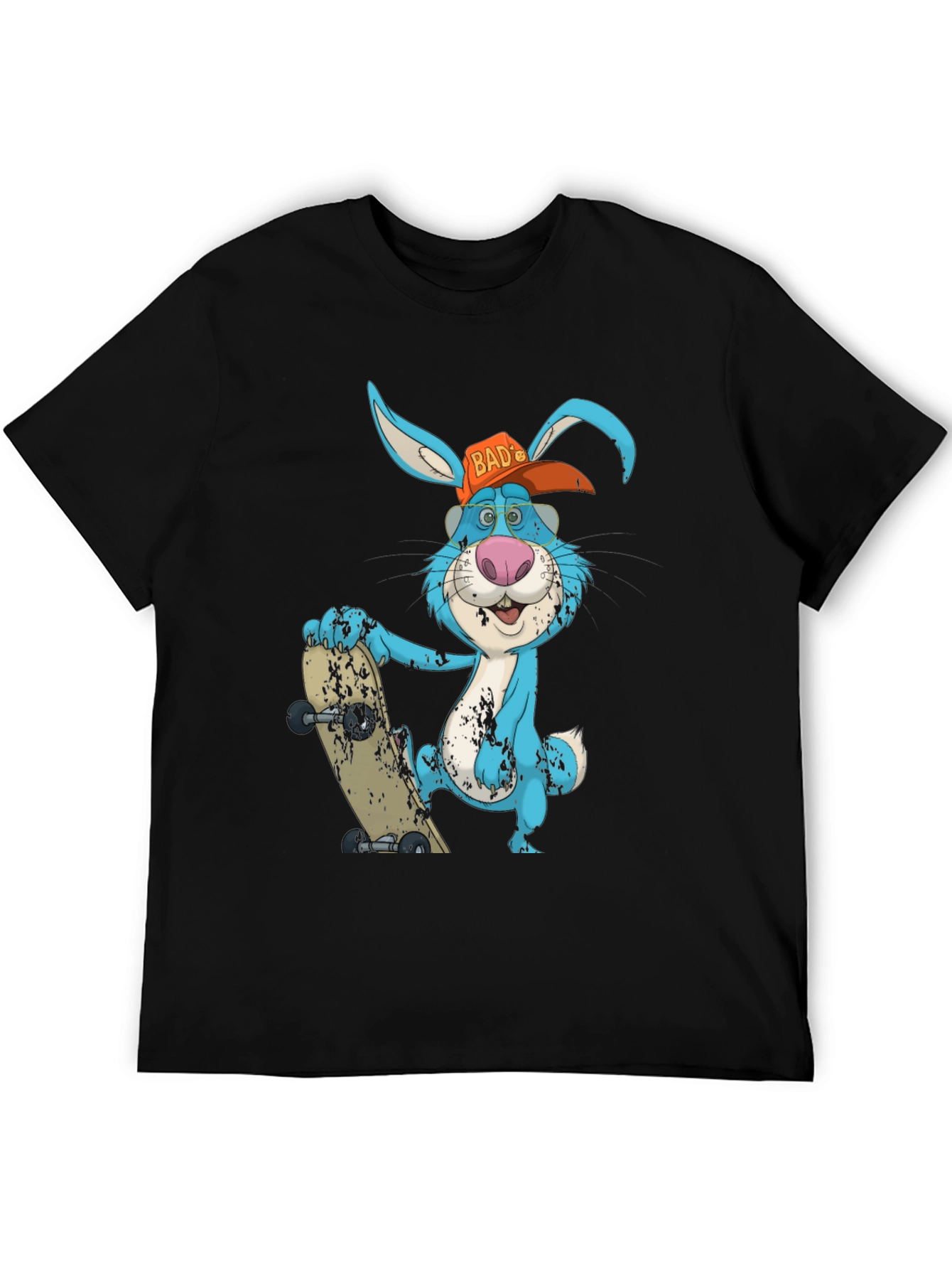 Black Bad Bunny Skater T-Shirt view 5