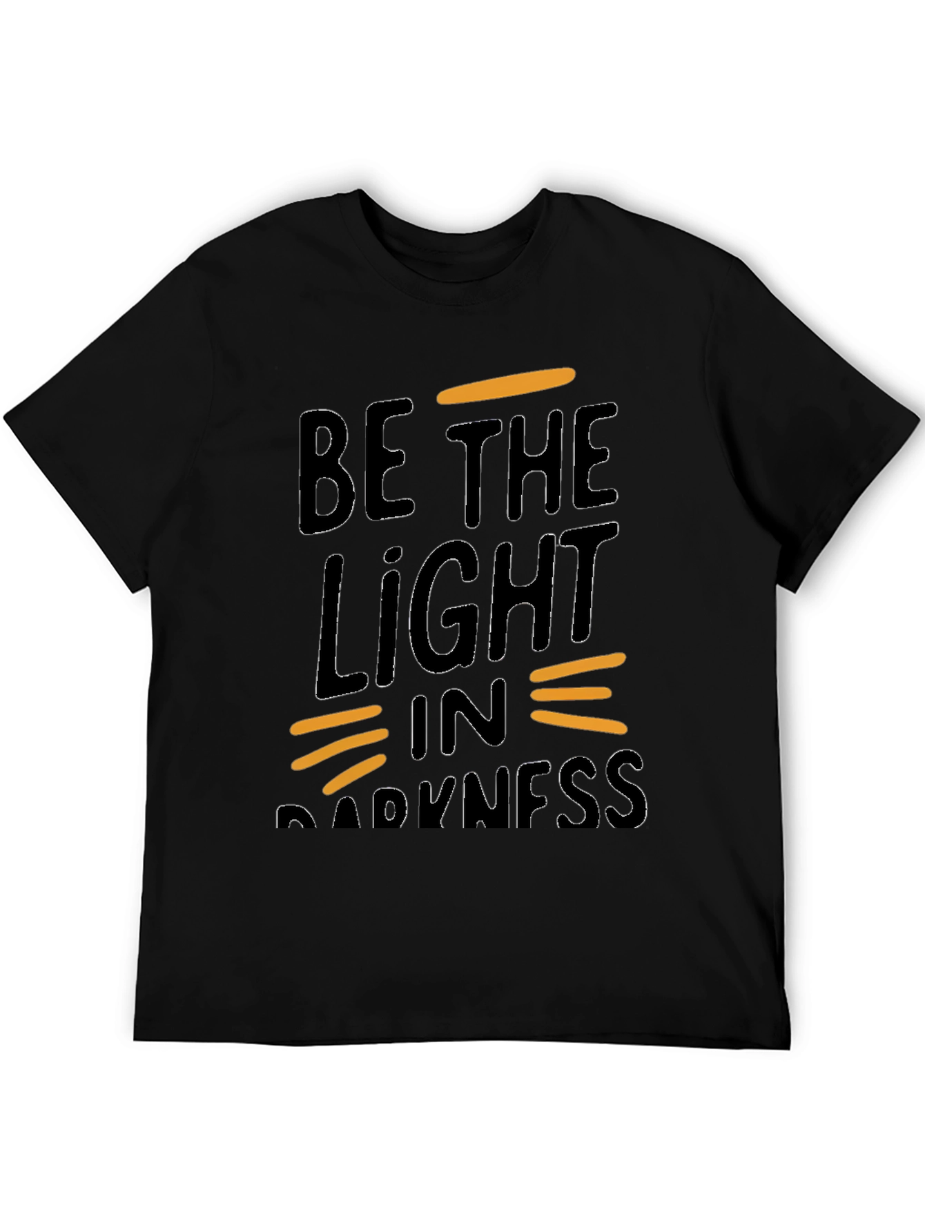 Black Be the Light in Darkness Graphic Tee view 5