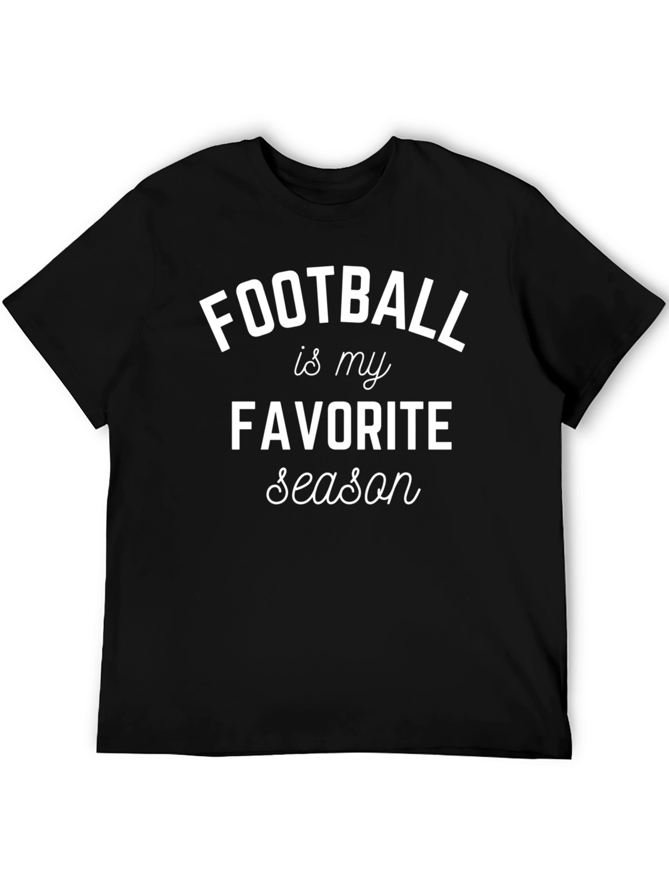 Black Football is My Favorite Season T-Shirt view 5