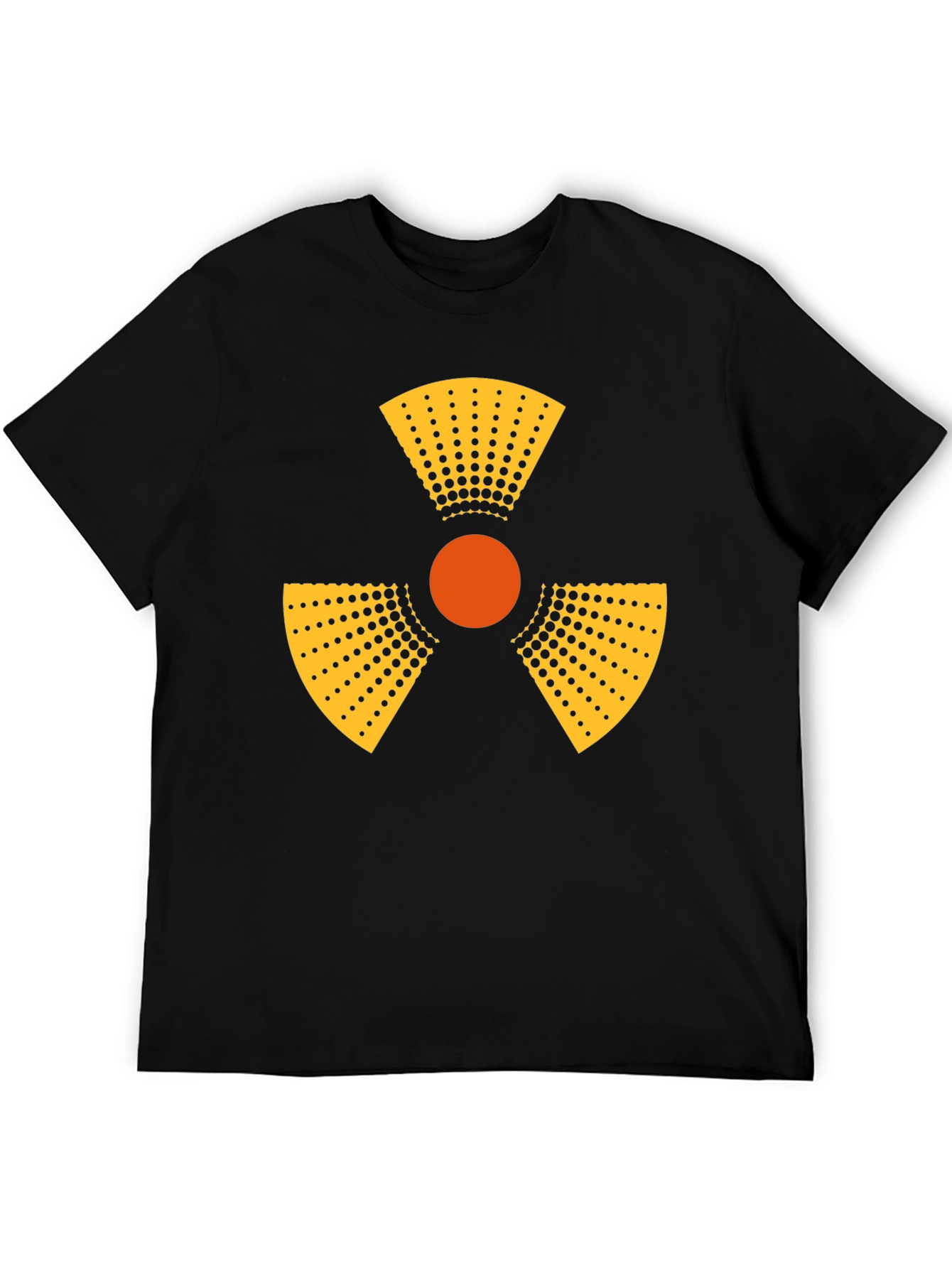 Black Radioactive Symbol Graphic Tee - Mens Black T-Shirt view 5