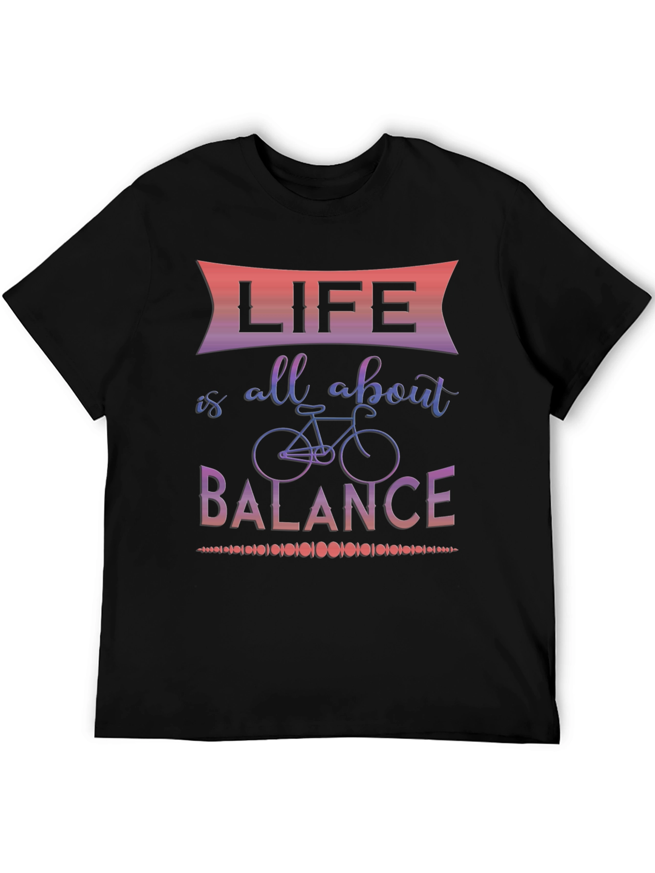 Black Life is all about balance graphic tee view 5