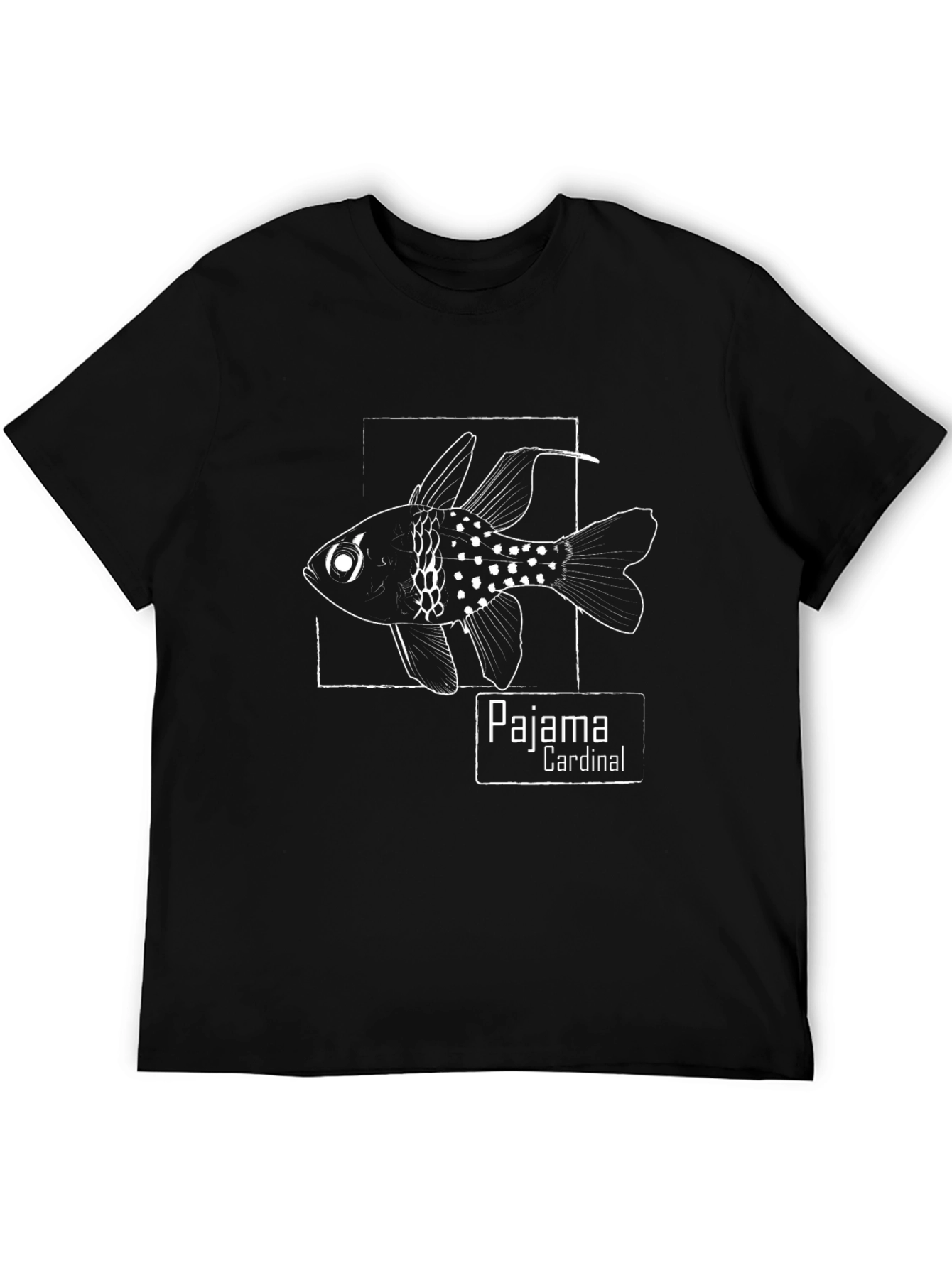 Black Pajama Cardinal Fish Graphic T-Shirt view 5