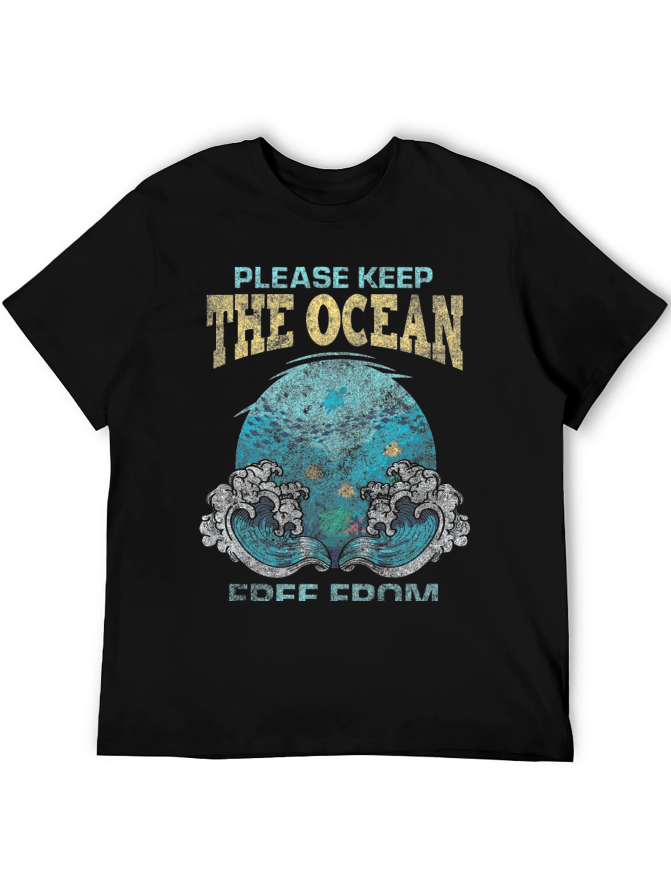 Black Ocean Conservation Graphic Tee view 5