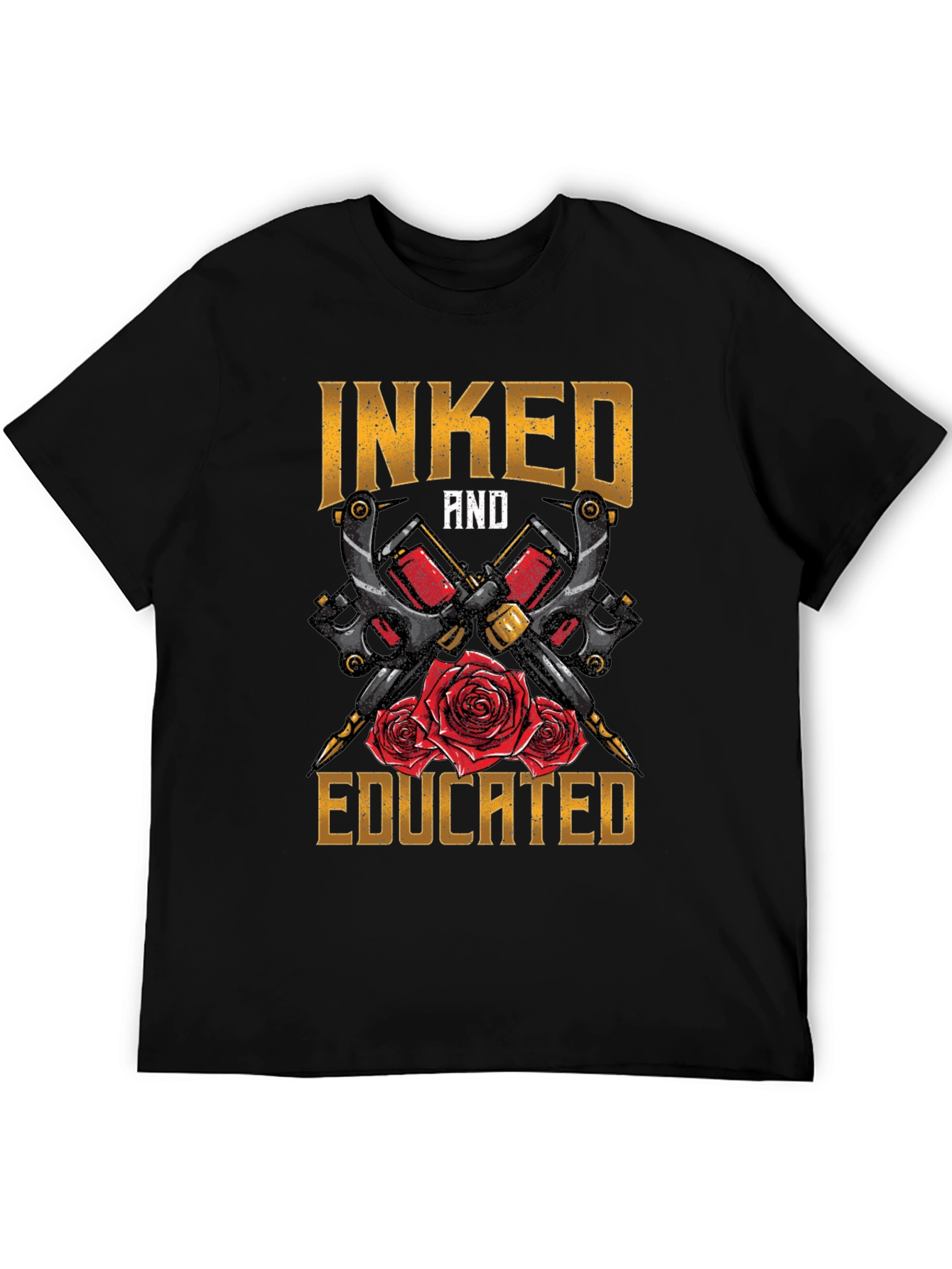 Black Inked and Educated Tattoo Artist T-Shirt view 5