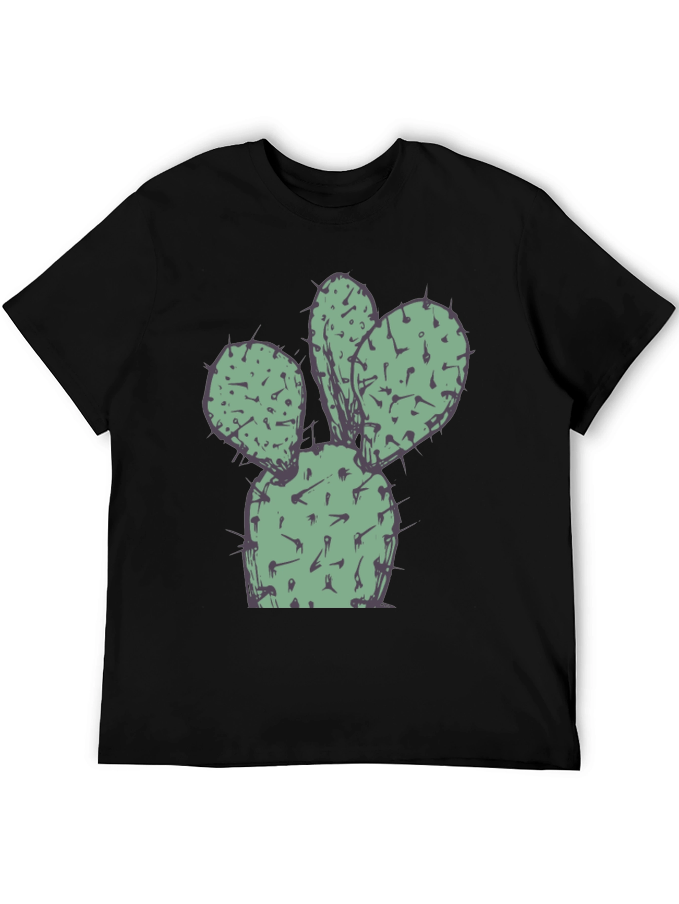Black Cactus Graphic Tee - Soft & Stylish! view 5