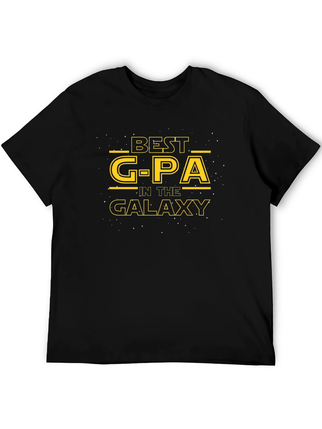 Black Best G-PA in the Galaxy Black T-Shirt view 5