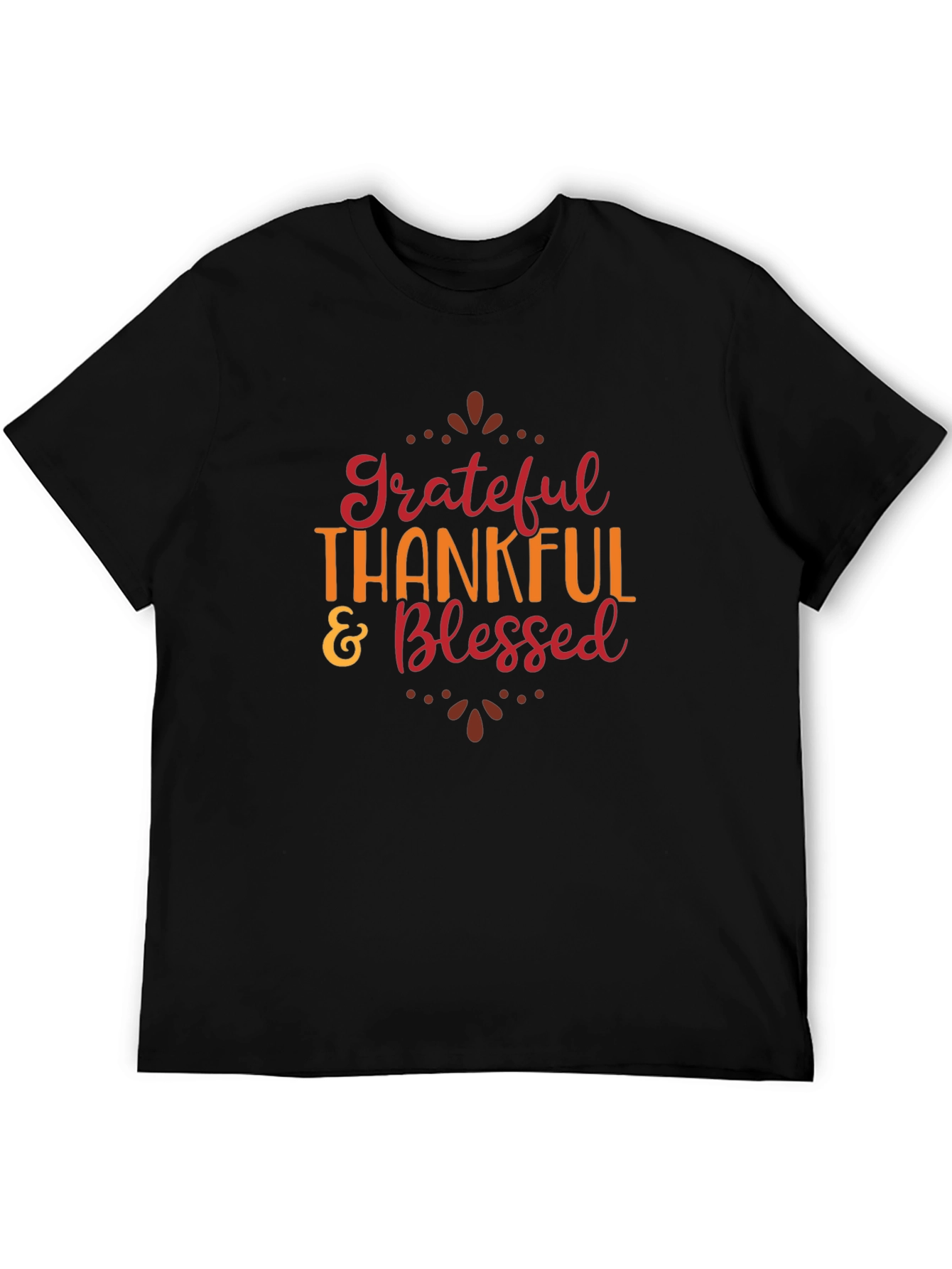 Black Grateful Thankful & Blessed T-Shirt view 5