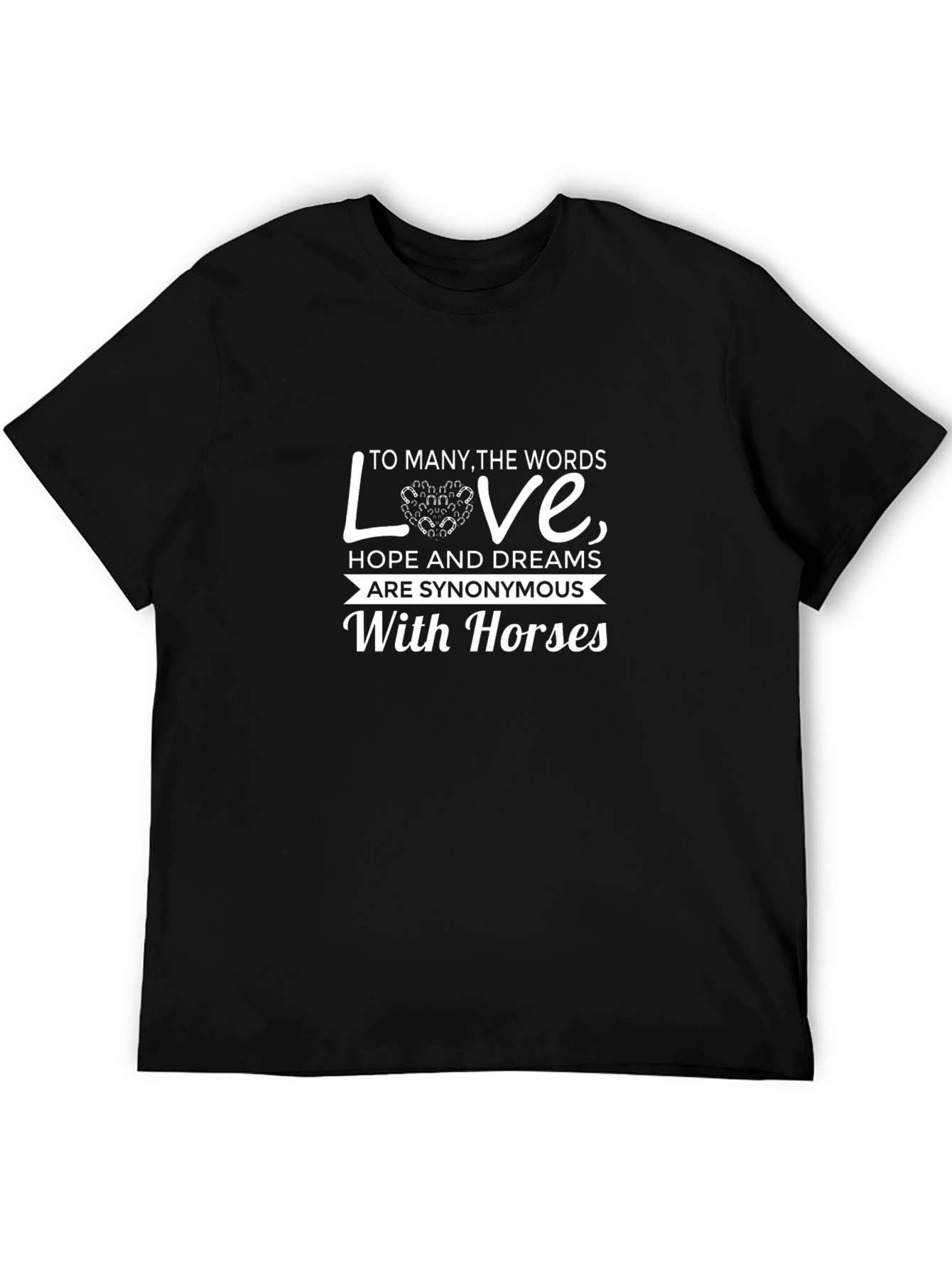 Black Horse Lover T-Shirt: Love, Hope & Dreams Tee view 5
