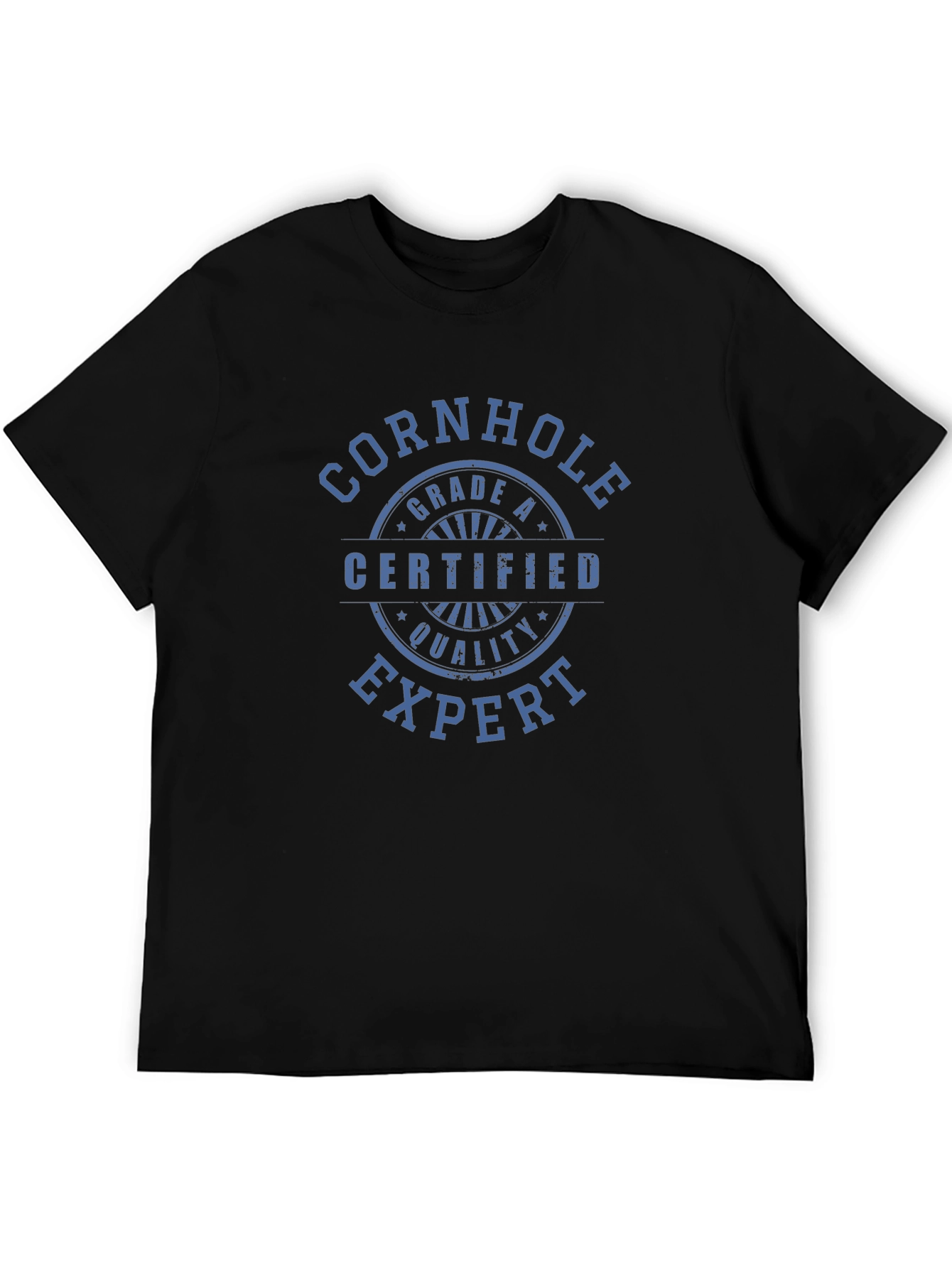 Black Cornhole Expert Certified Grade A Quality T-Shirt view 5