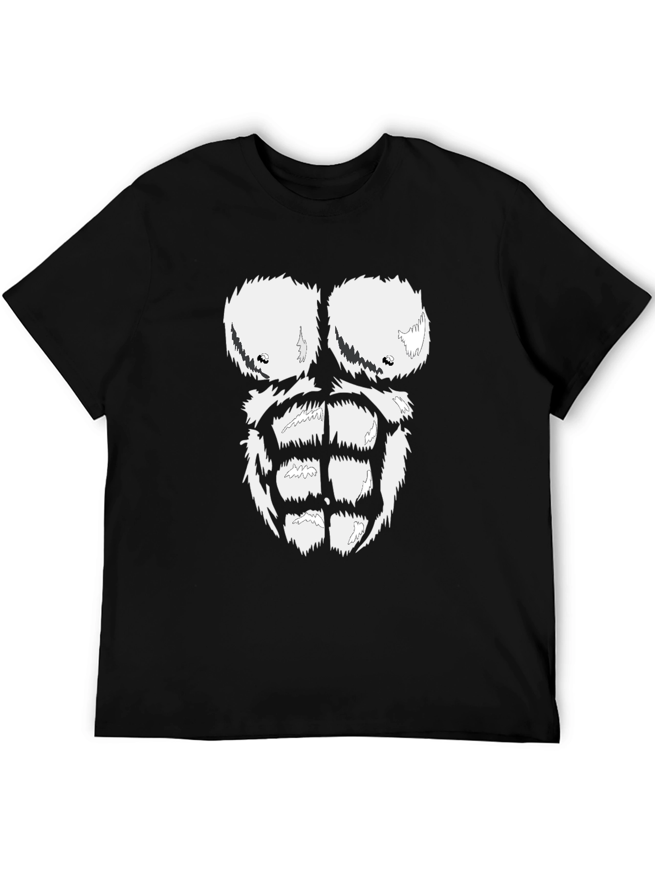 Black Funny Gorilla Costume T-Shirt - Ape Chest Design view 5
