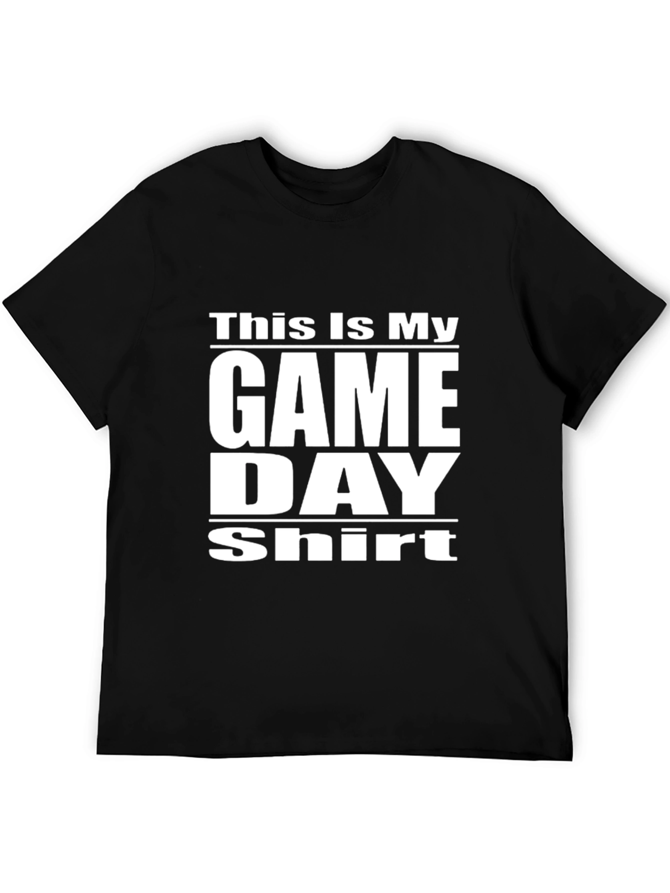 Black Game Day Shirt - Black Graphic Tee view 5