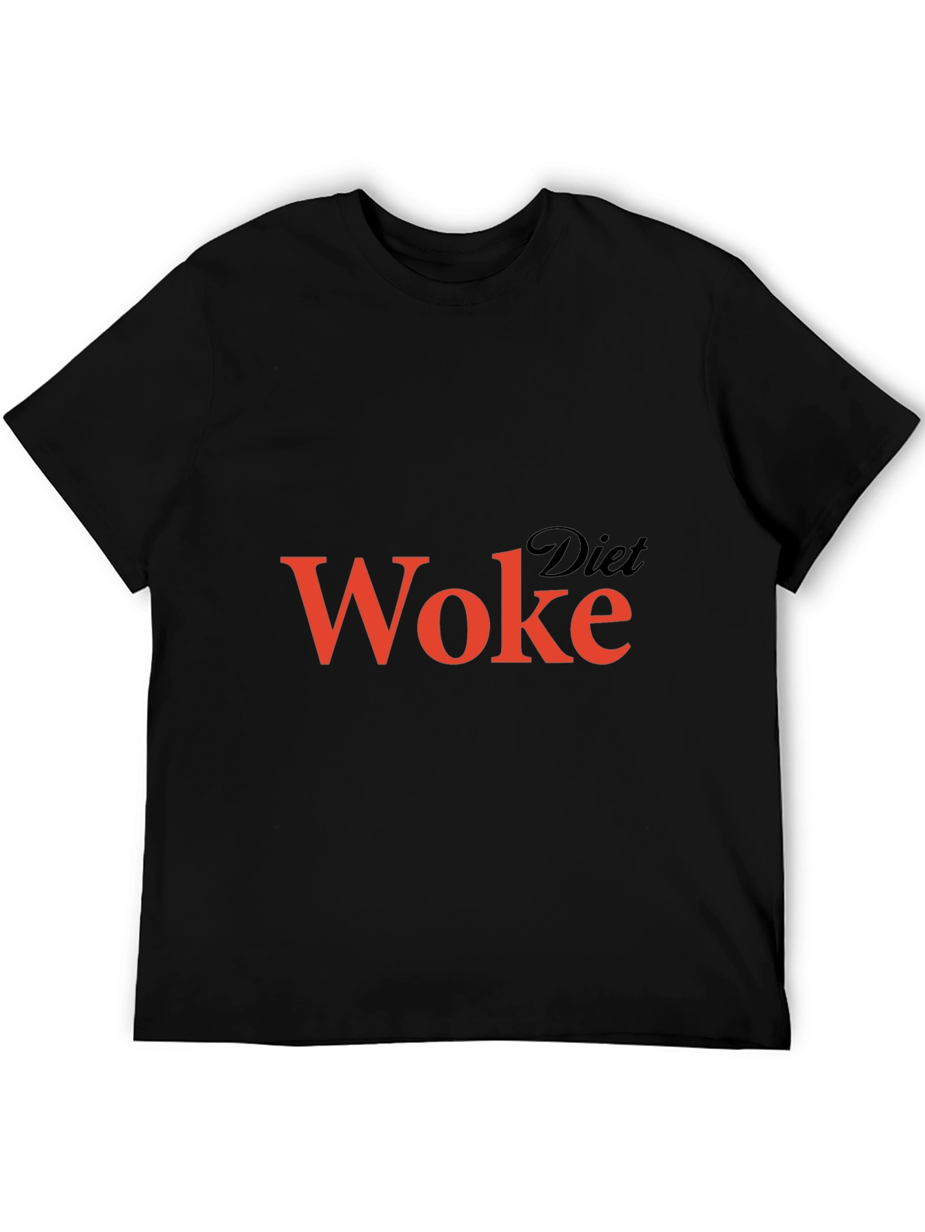 Black Diet Woke Graphic T-Shirt - Black view 5