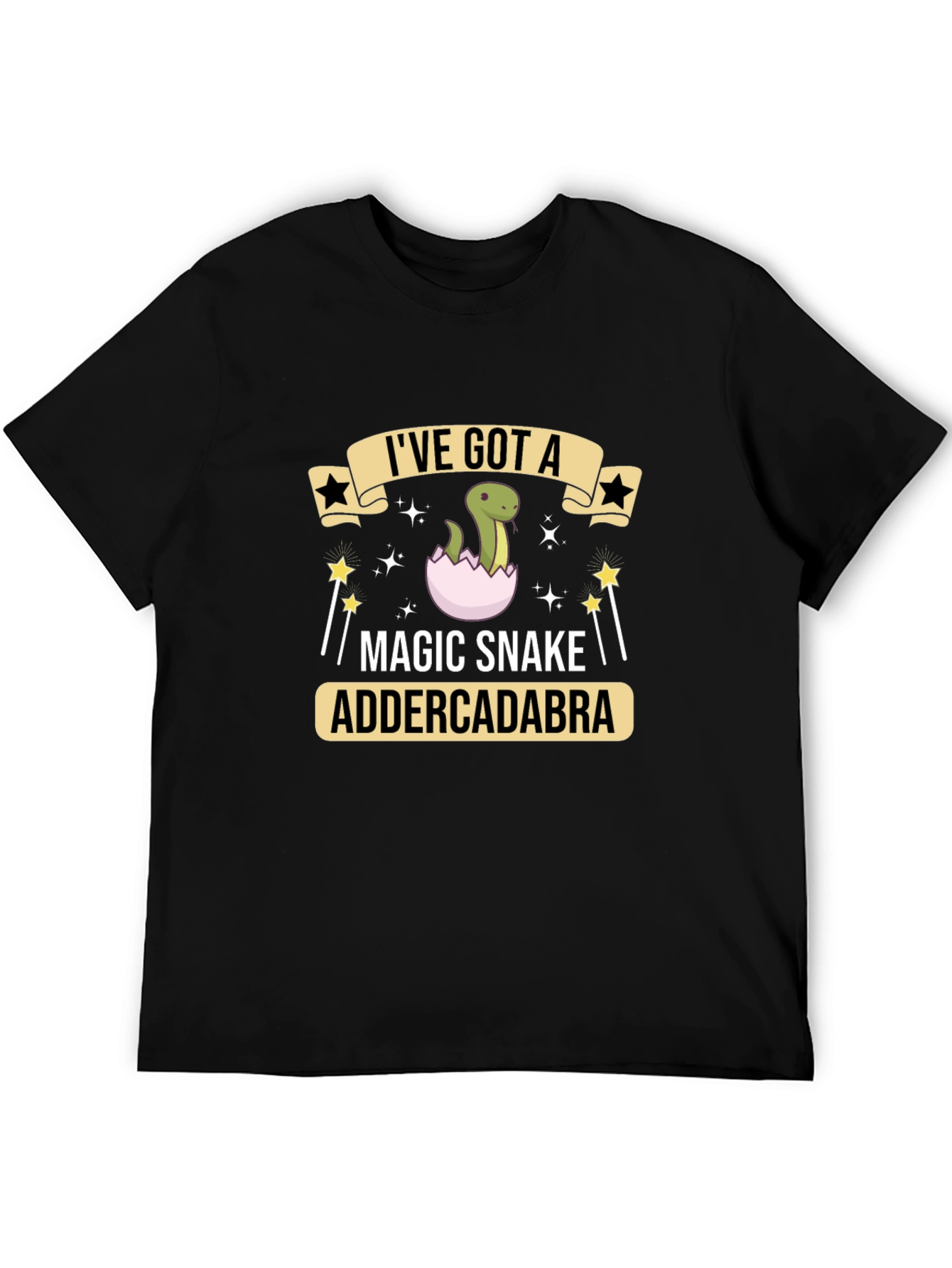 Black Magic Snake T-Shirt - Addercadabra Design view 5