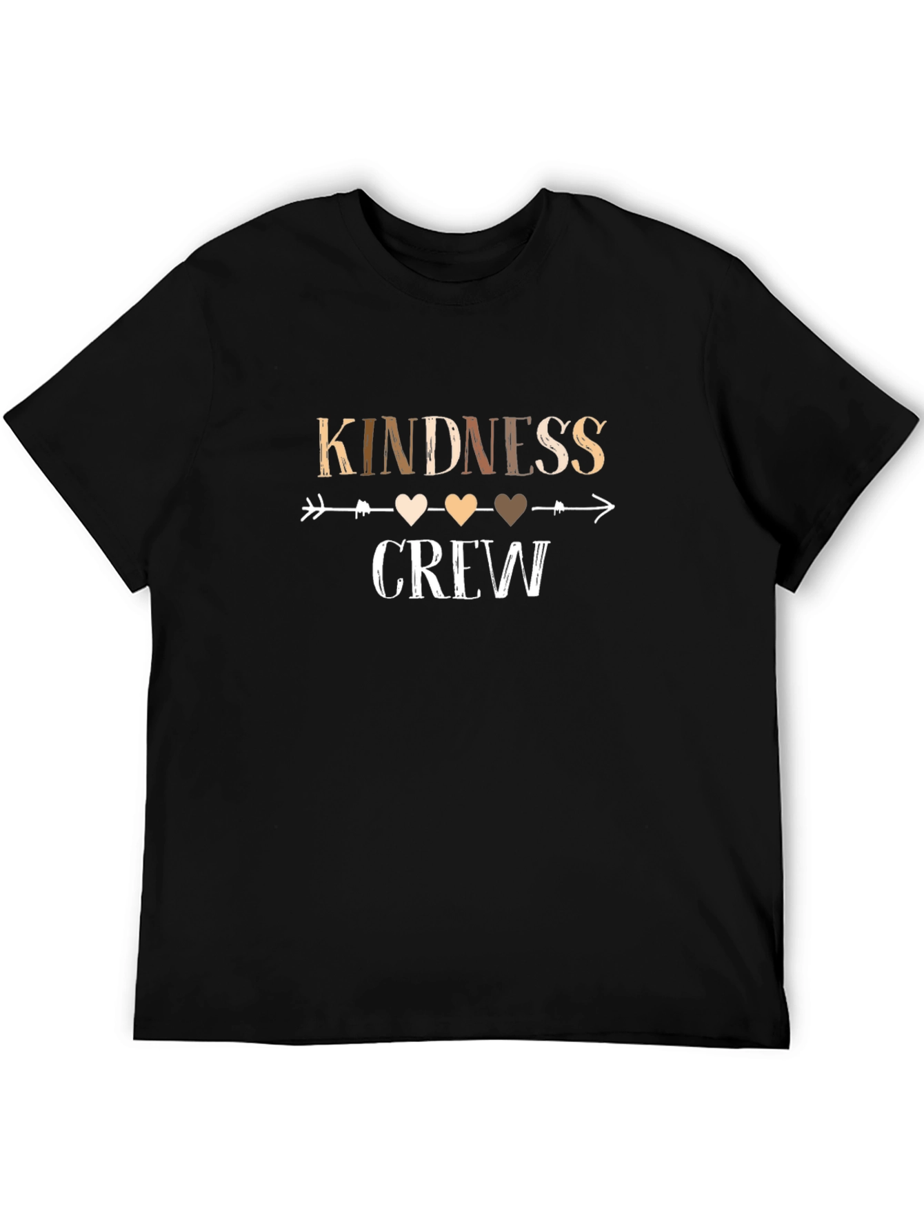 Black Kindness Crew T-Shirt - Positive Message view 5