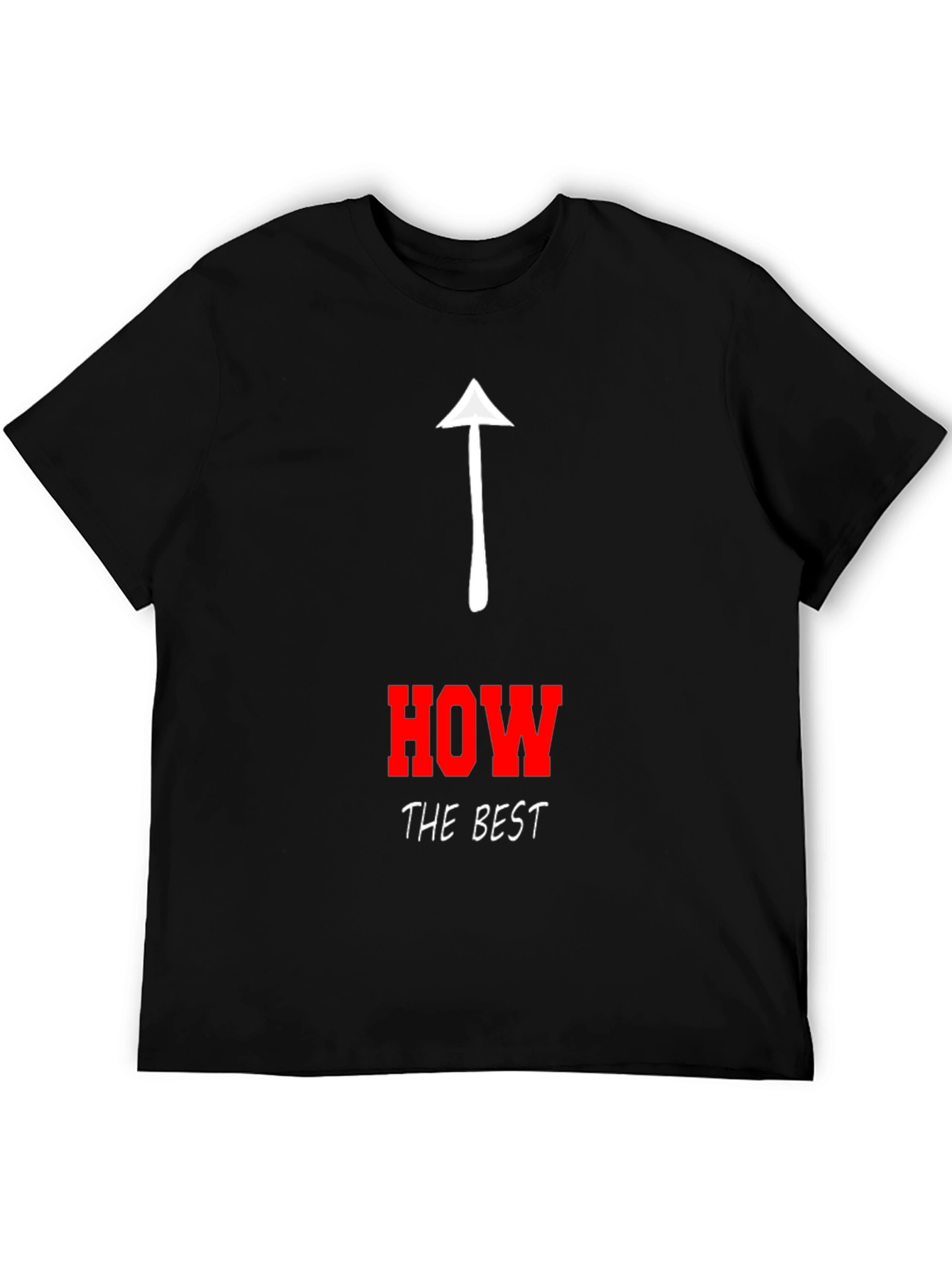 Black Humorous "How's the Best" Graphic Tee view 5