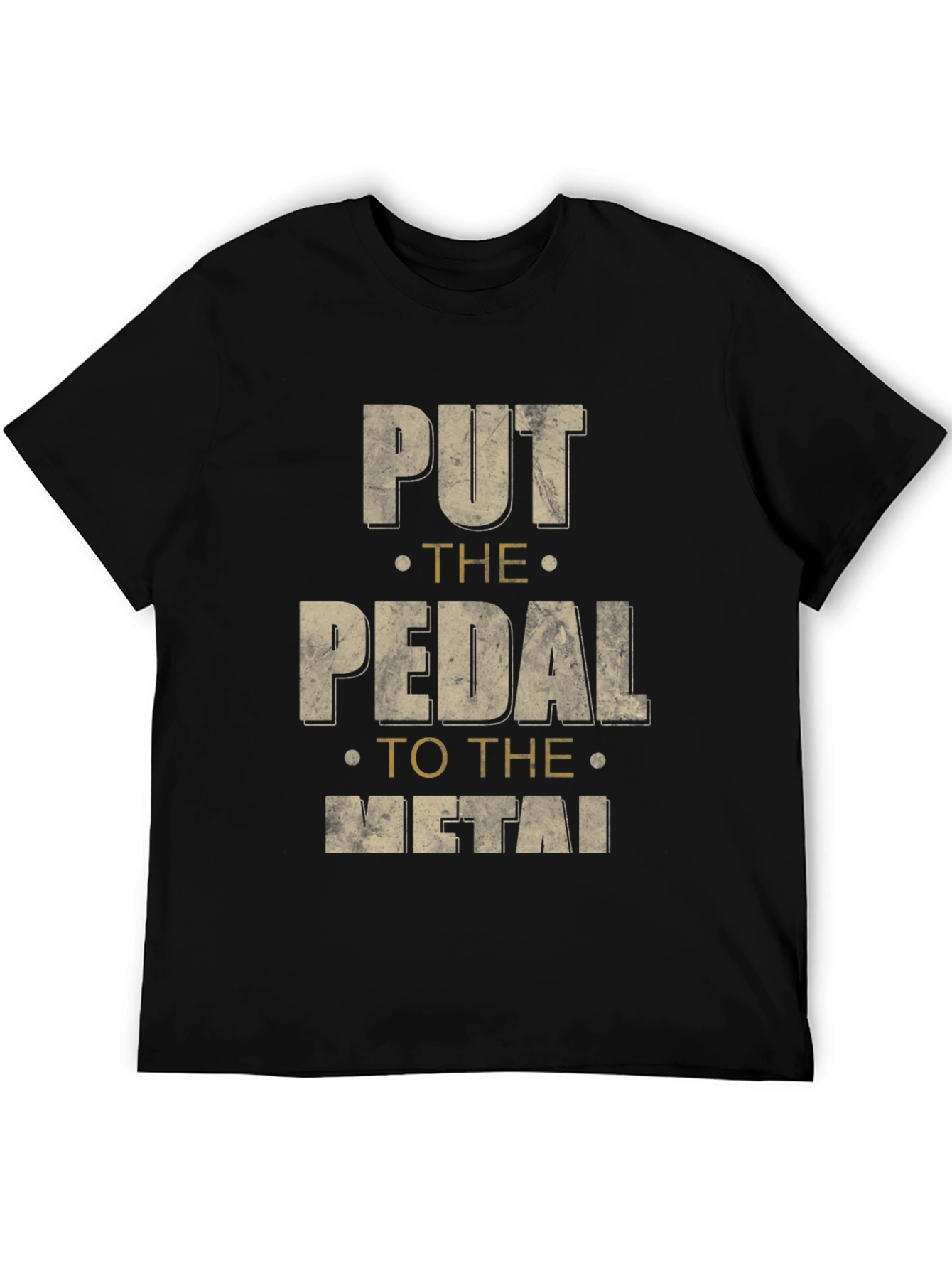 Black Put the Pedal to the Metal Graphic Tee view 5