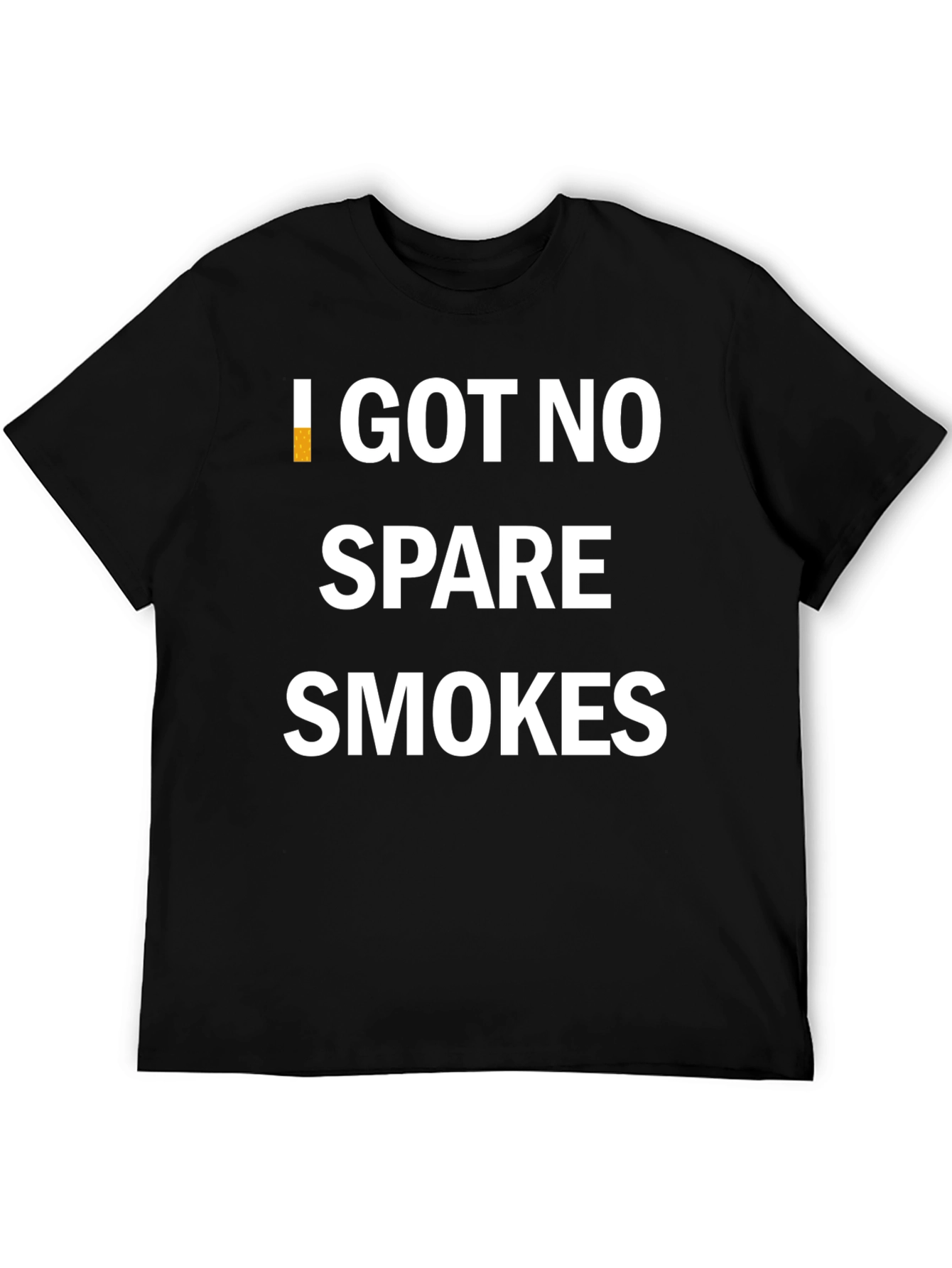 Black I Got No Spare Smokes Graphic Tee view 5