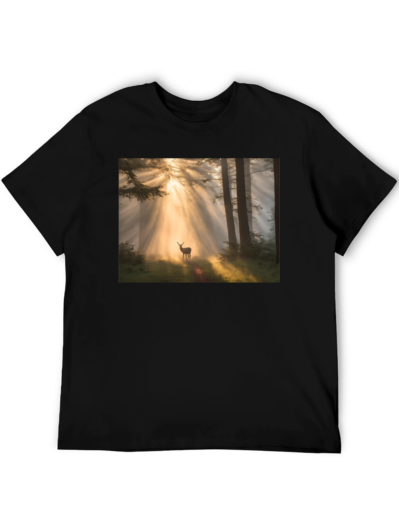 Black Forest Deer T-Shirt - Nature Lover Tee view 5