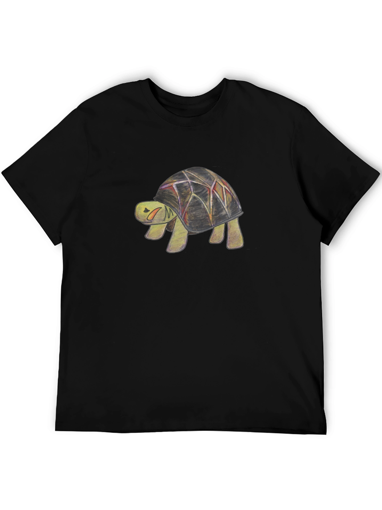 Black Turtle Graphic Print Black T-Shirt view 5