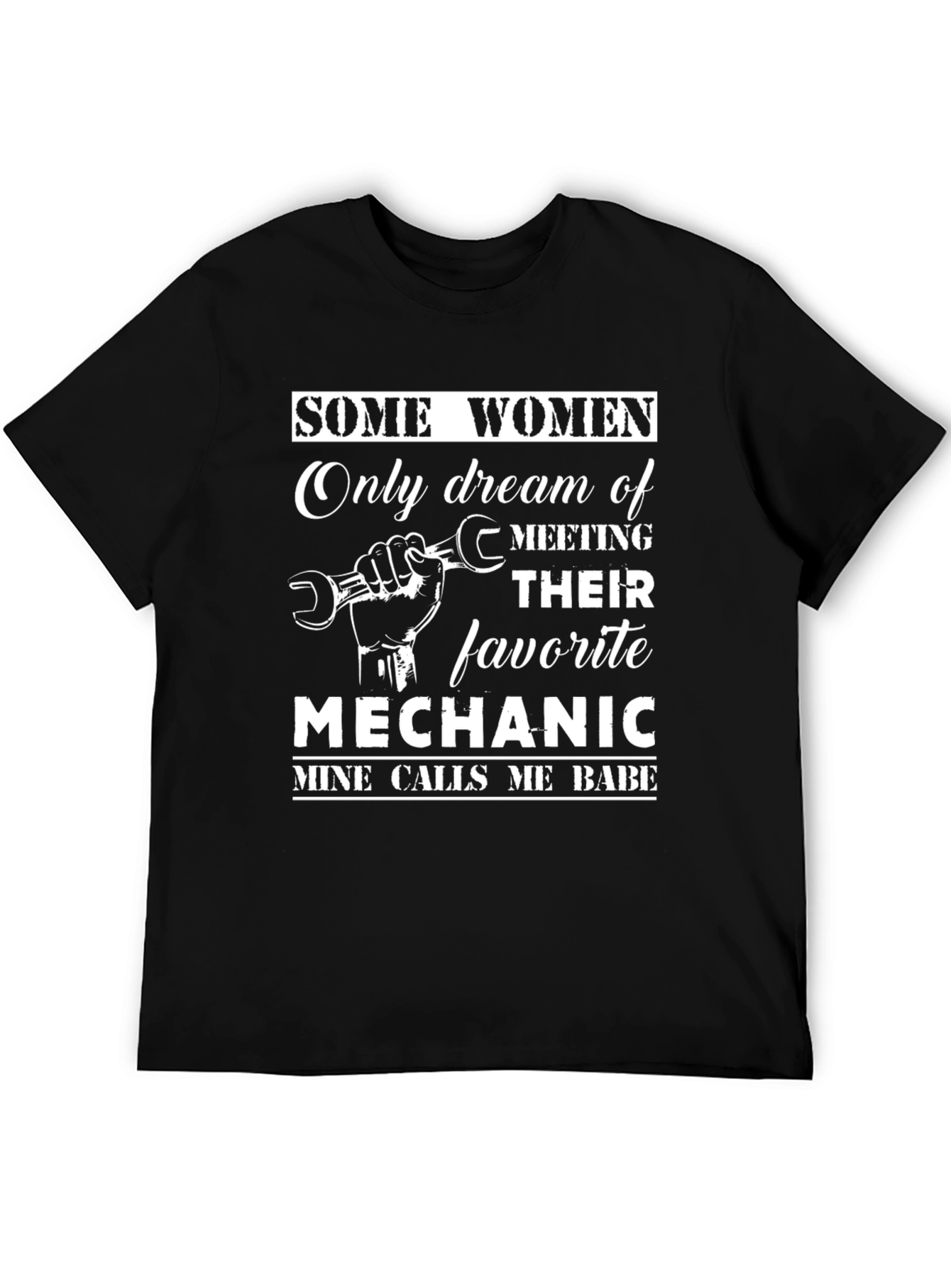 Black Mechanic Babe T-Shirt view 5